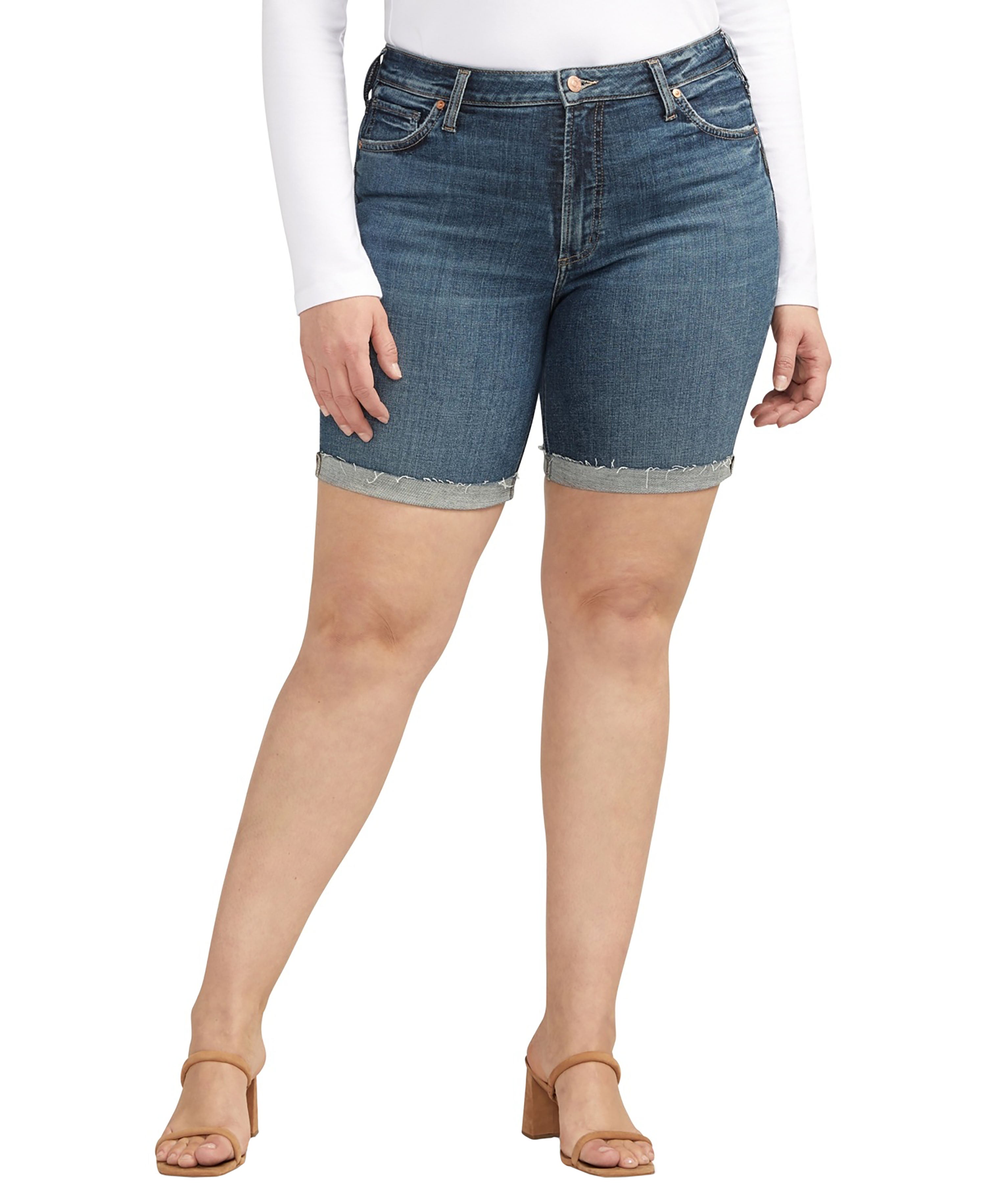 Plus Size Sure Thing Long Shorts