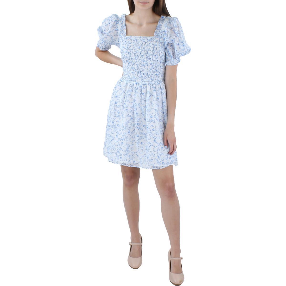 Riley & Rae Womens Printed MIDI Summer Fit & Flare Dress
