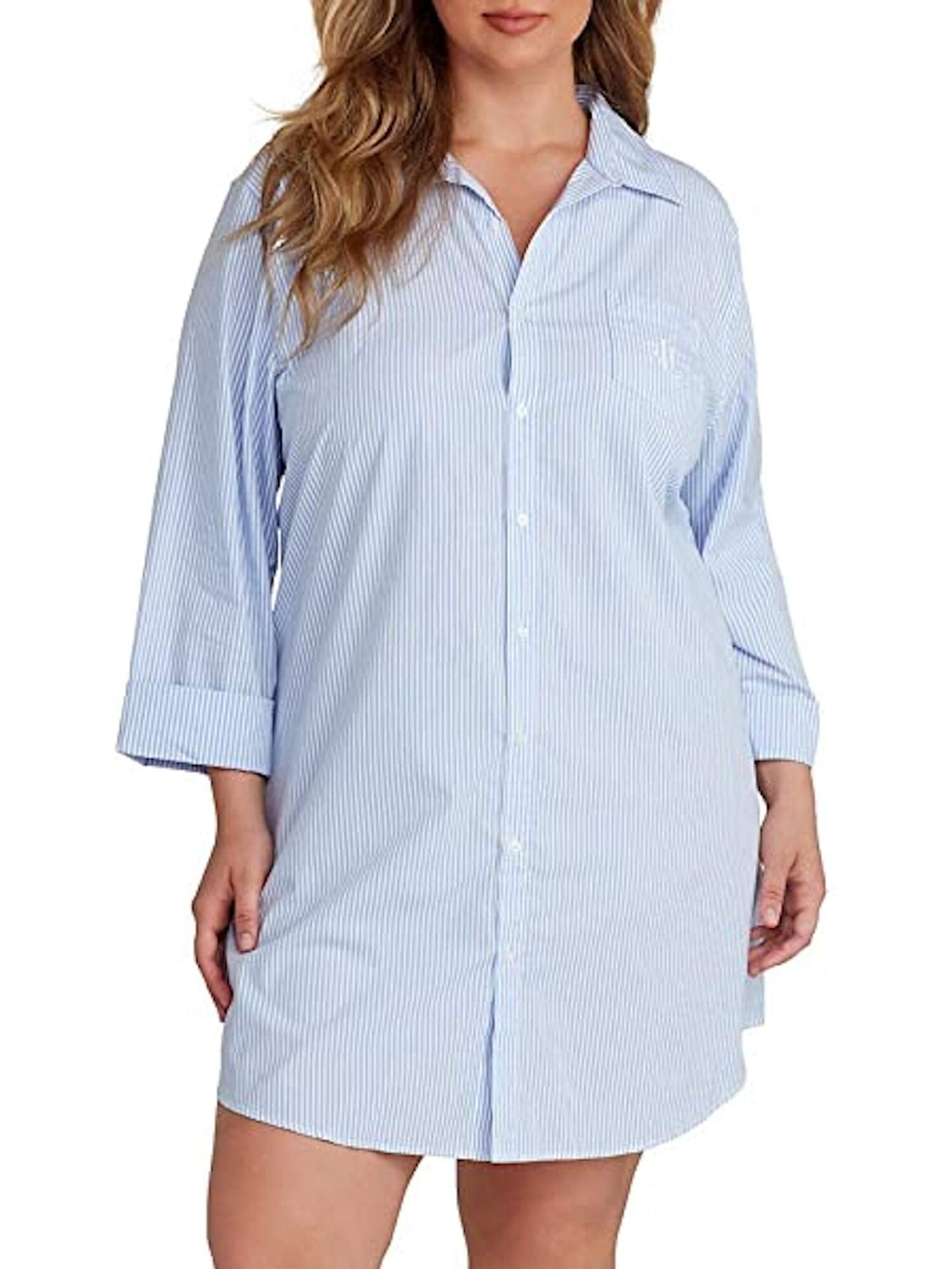 Lauren Ralph Lauren Button Down Non Iron Sleeve Shirt