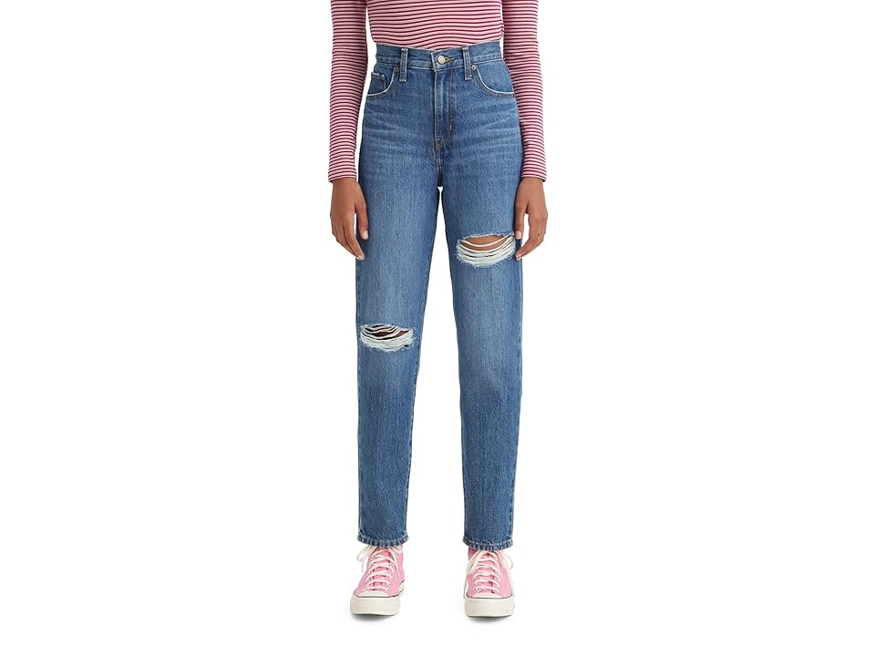 High-Waist Casual Mom Jeans