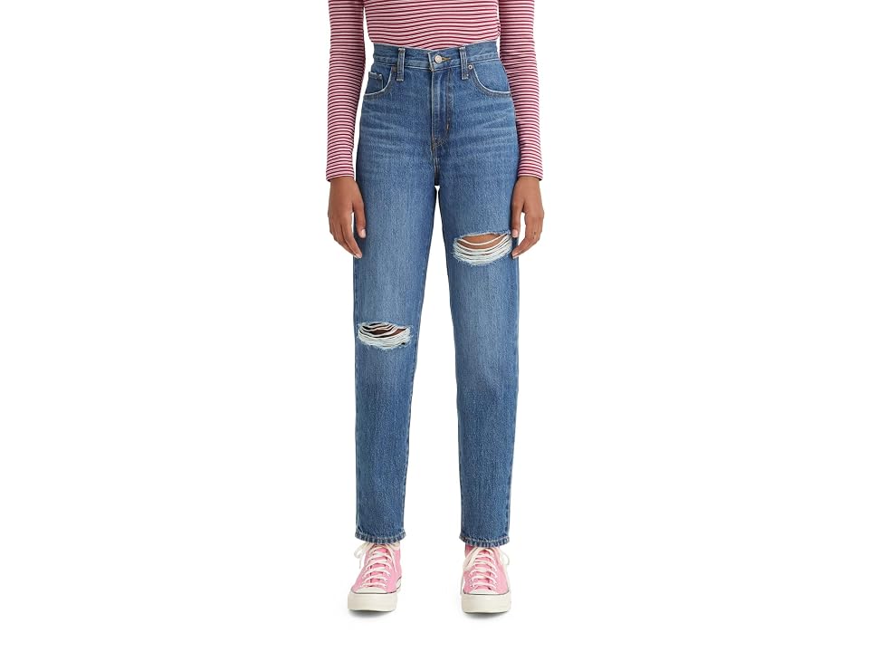 High-Waist Casual Mom Jeans