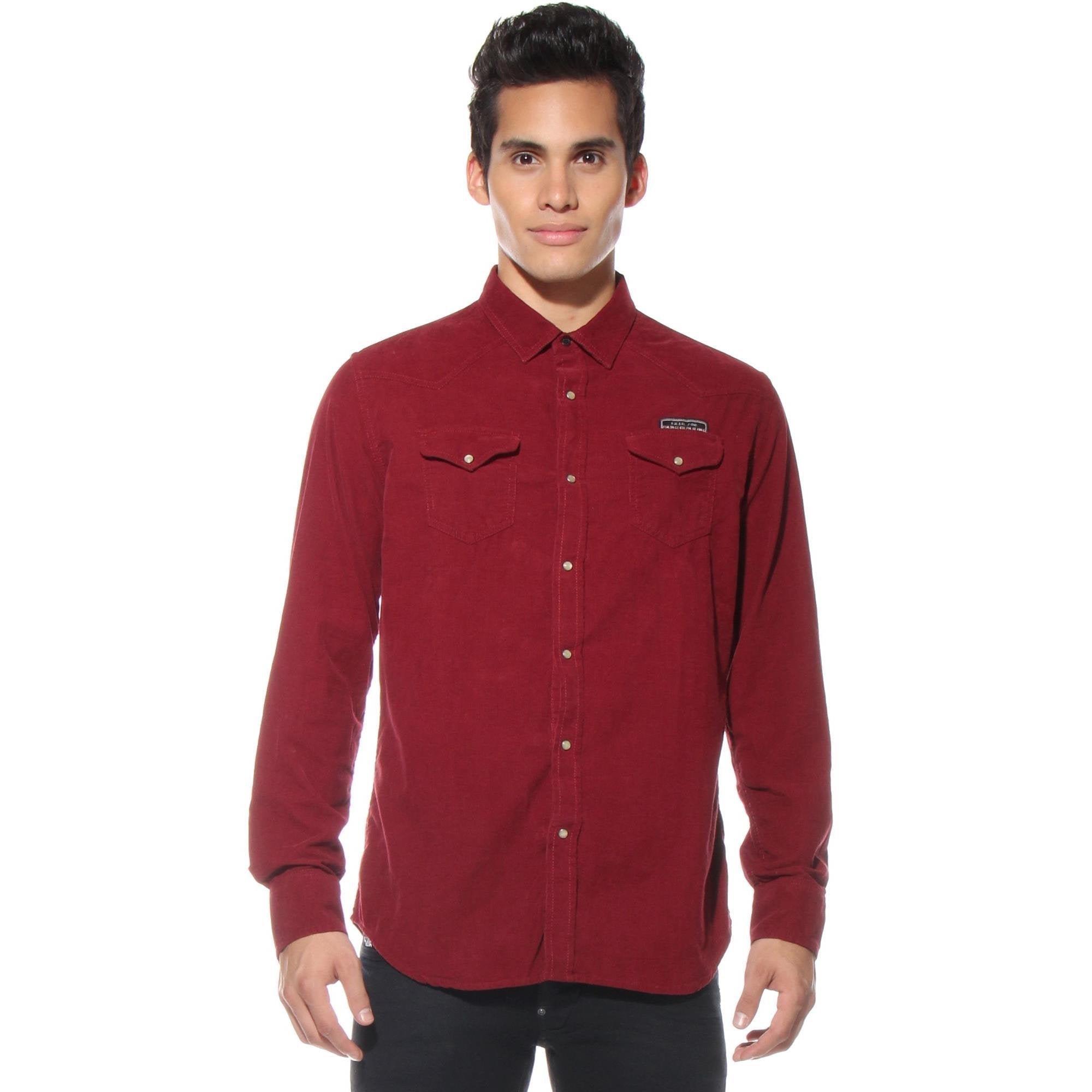 Diesel Men's Scarl-R Corduroy Velveteen Button-Down Shirt