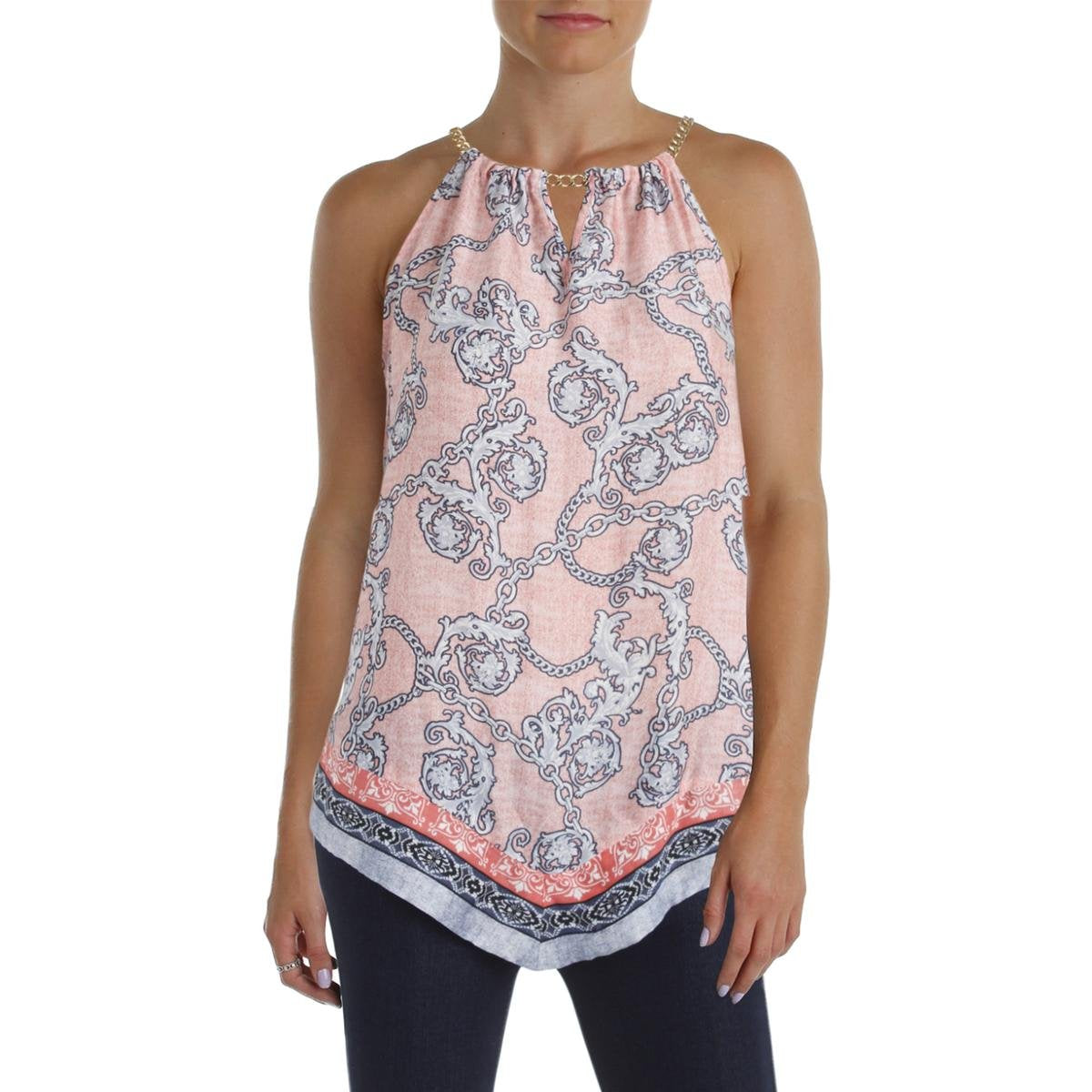 Thalia Sodi Sateen Printed Blouse