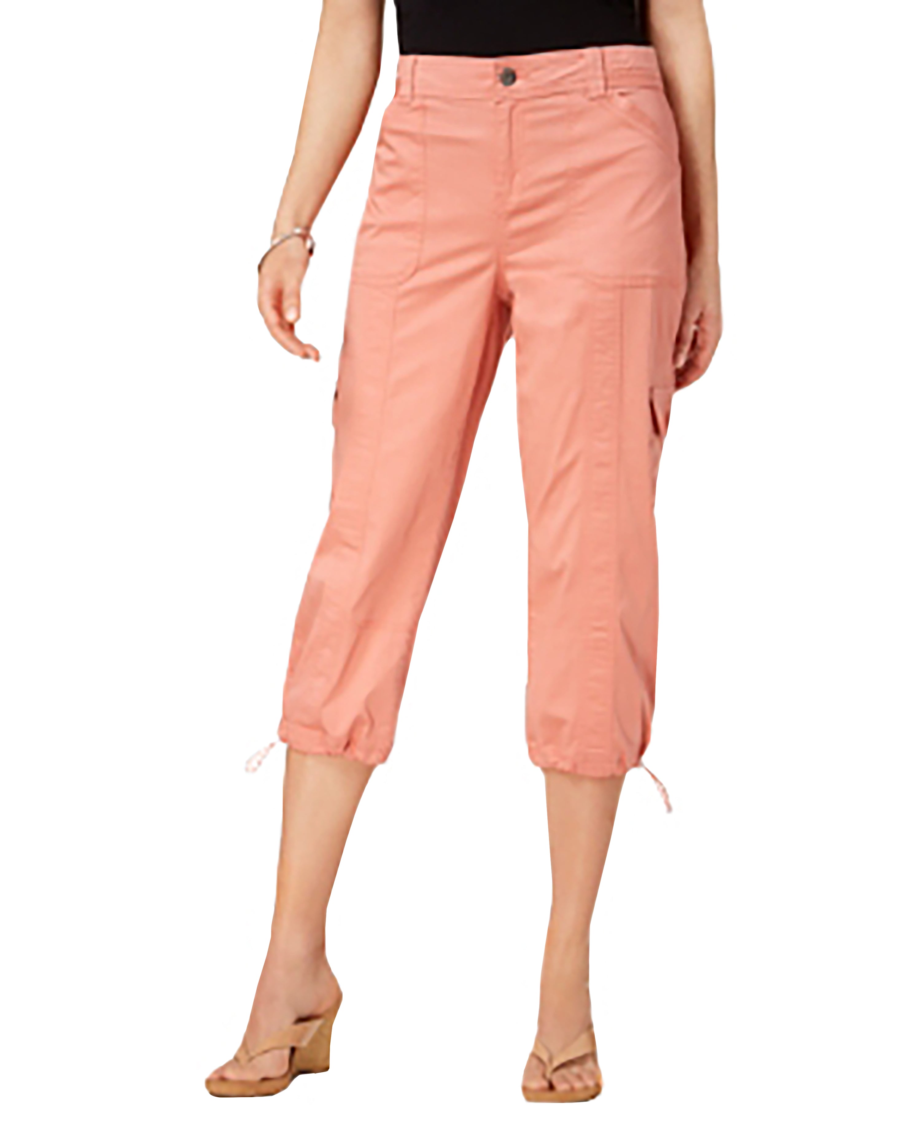 Style & Co. Womens Petites Twill Casual Cargo Pants
