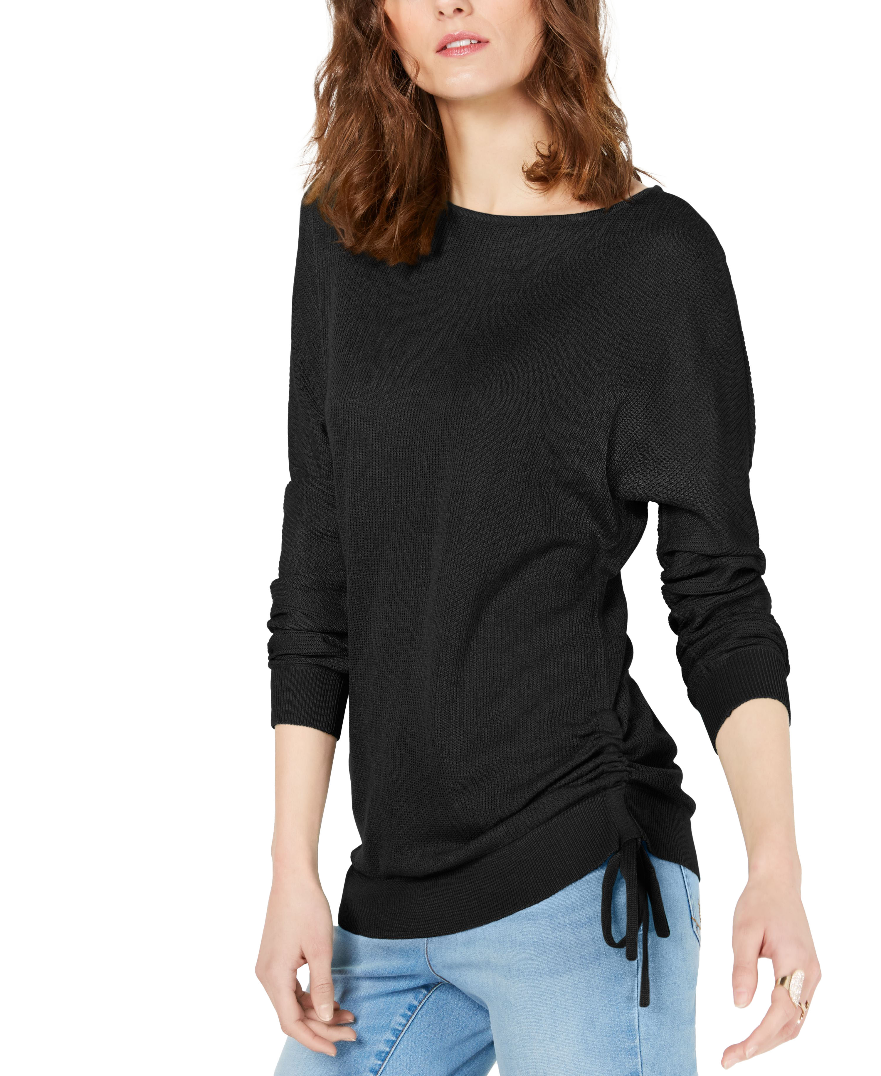 Drawstring Dolman Sweater