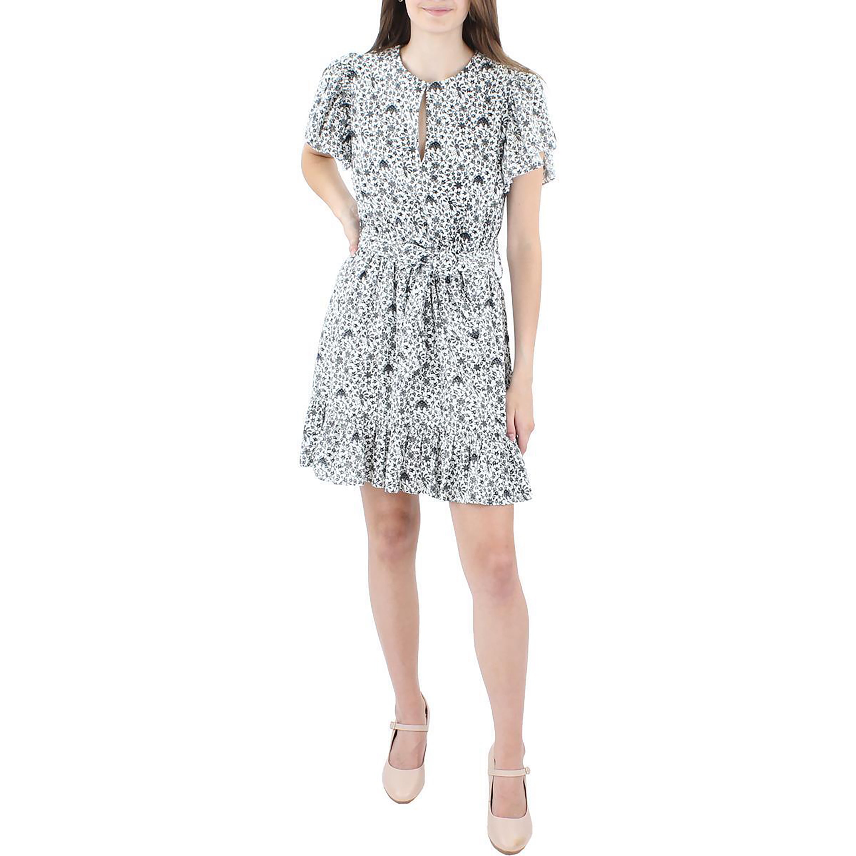 INC Womens Printed Mini Fit & Flare Dress