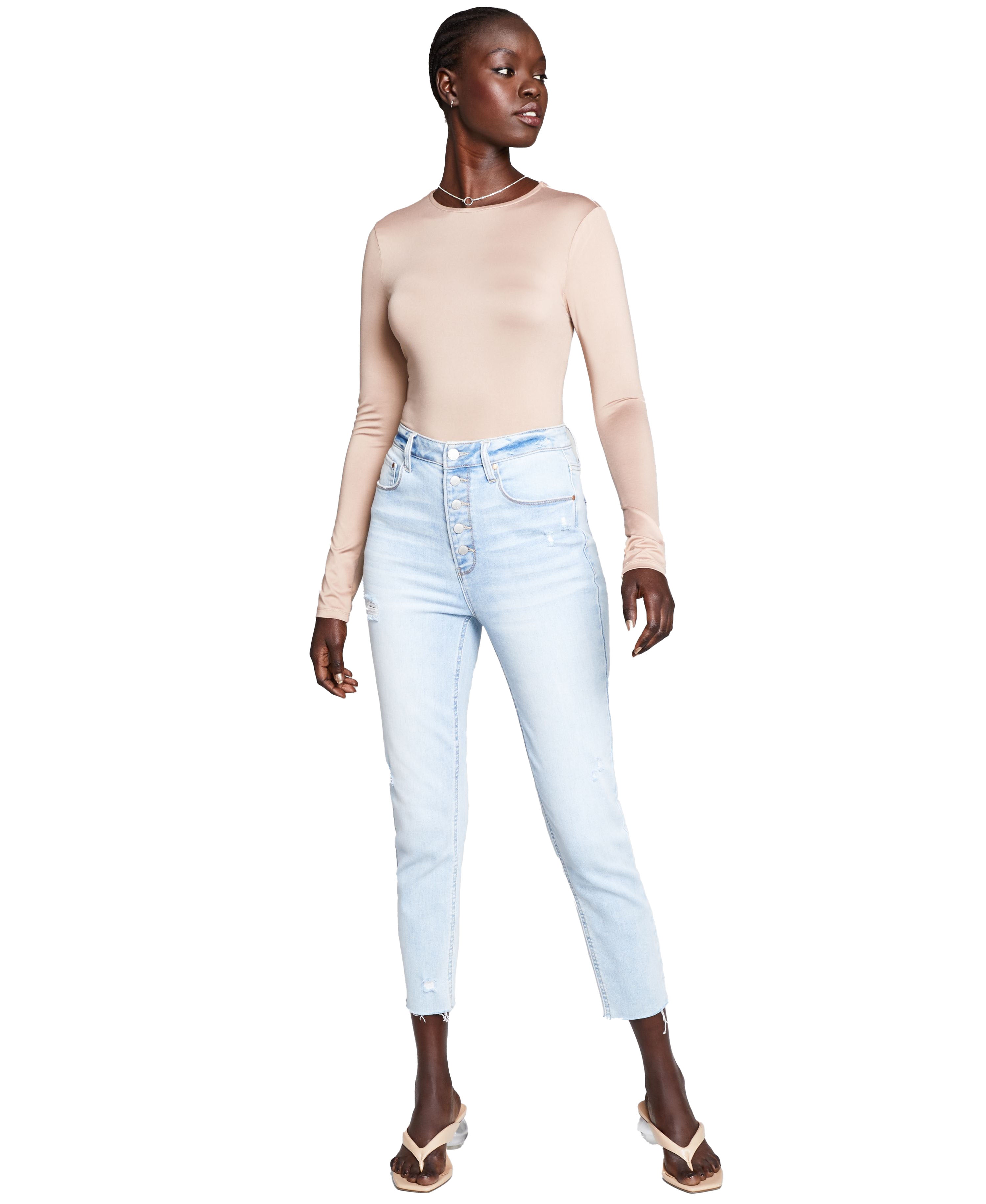 Women's Long Sleeve Crewneck Bodysuit