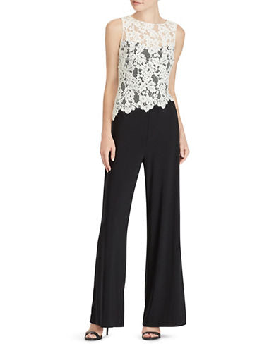 Ralph Lauren Lace-Bodice Jumpsuit