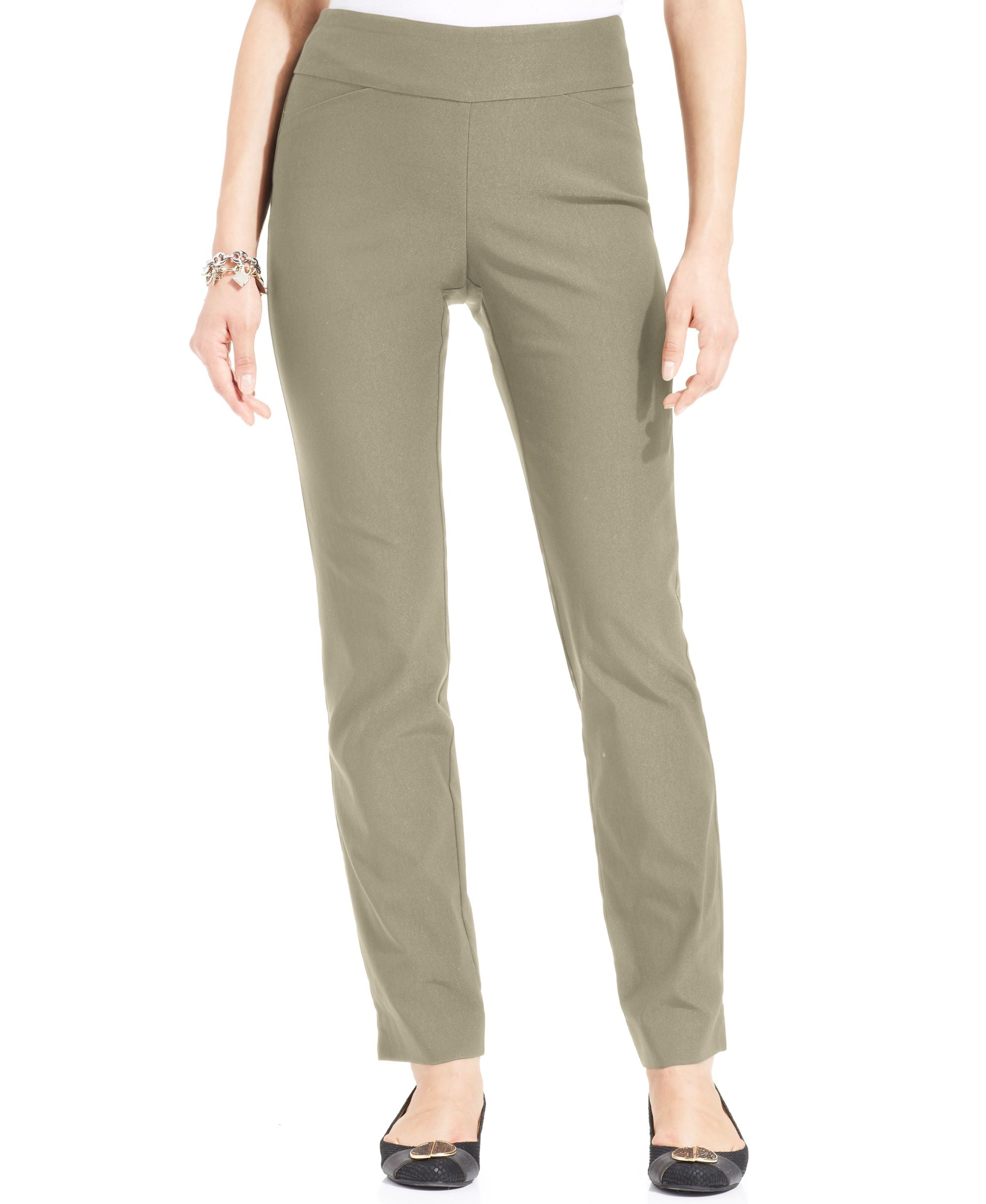 Charter Club Petite Cambridge Tummy Control Slim Leg Pants