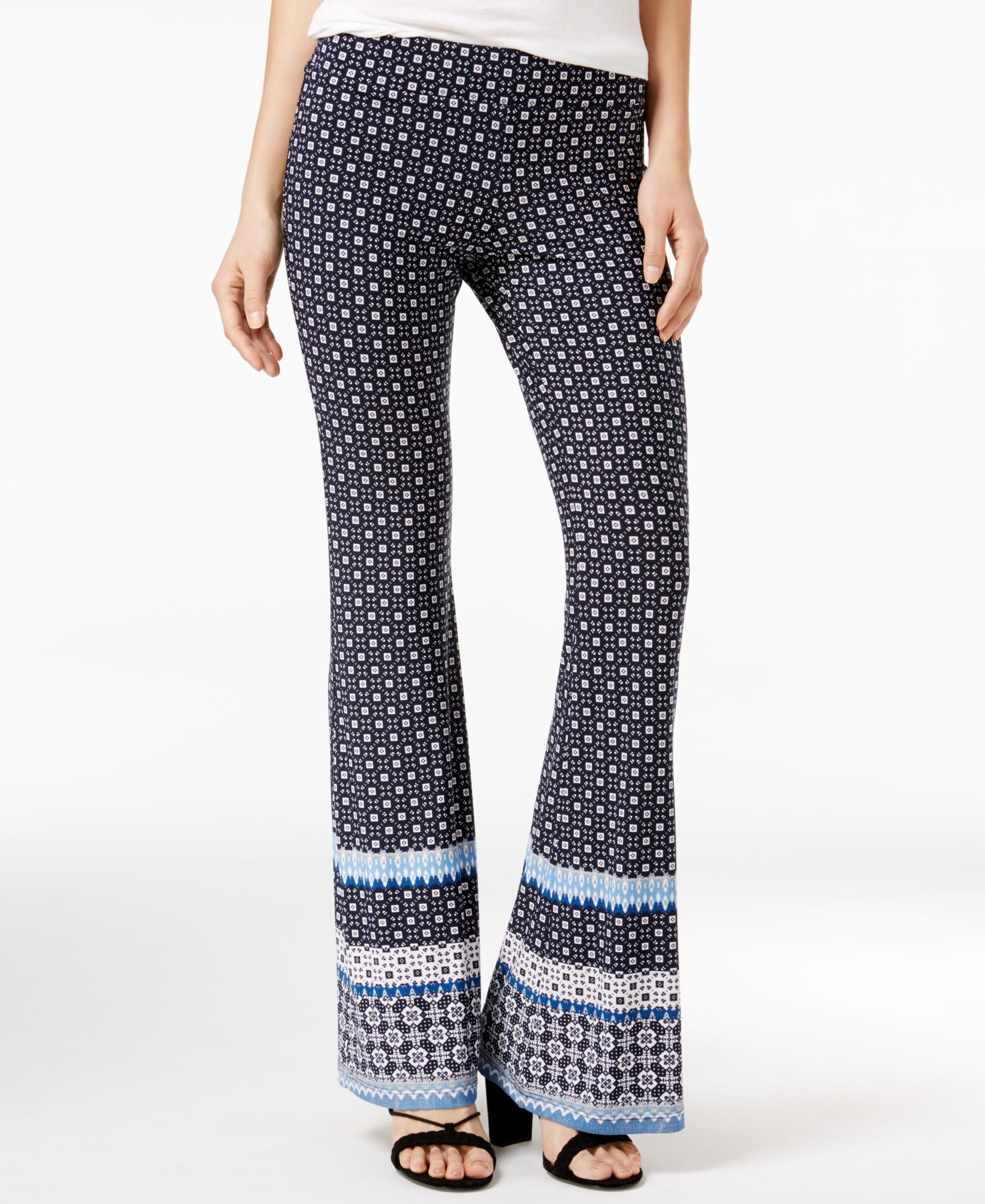 Bcx Juniors Printed Flare Leg Pants