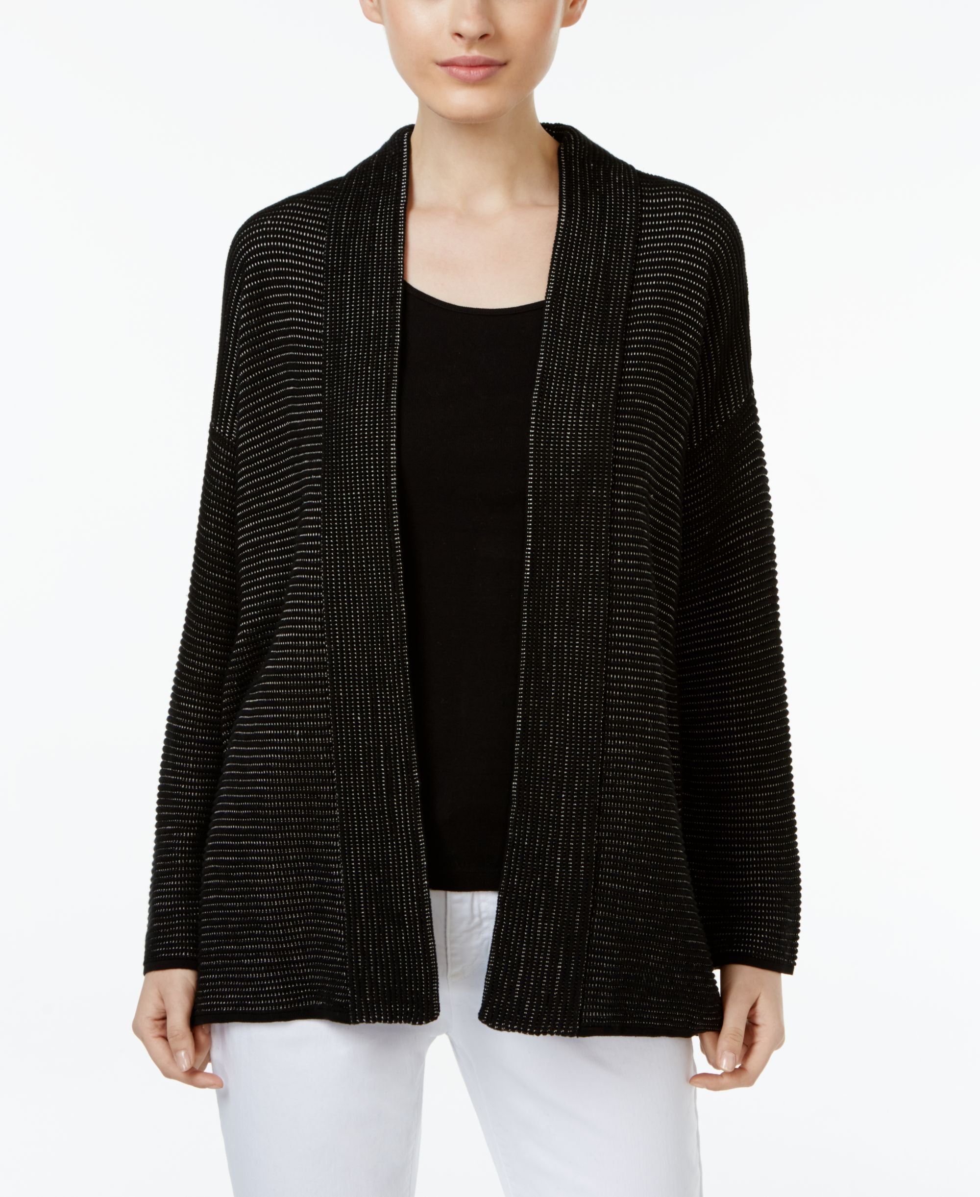Eileen Fisher Silk Blend Kimono Cardigan