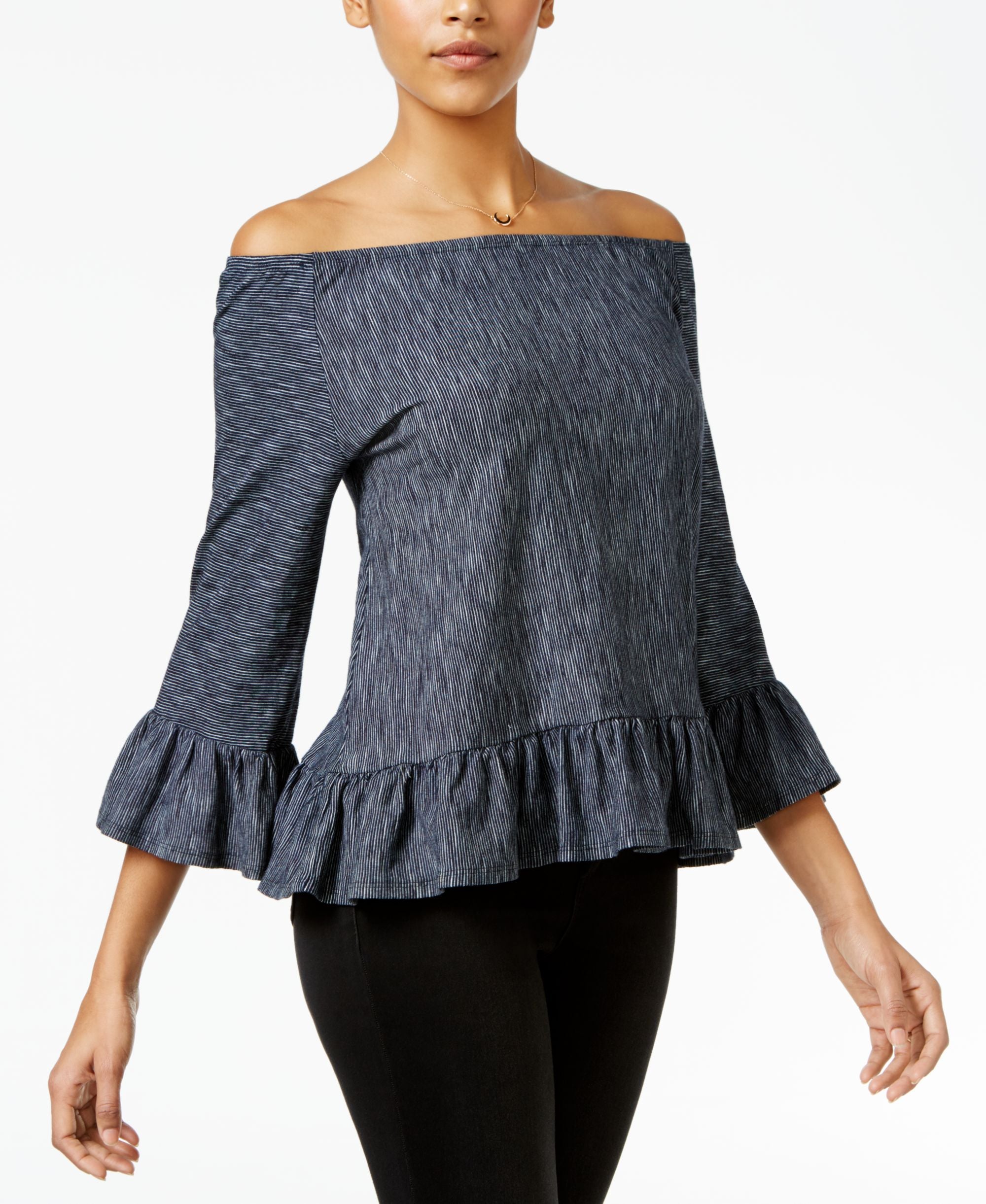 Sanctuary Juliana Printed Off The Shoulder Top