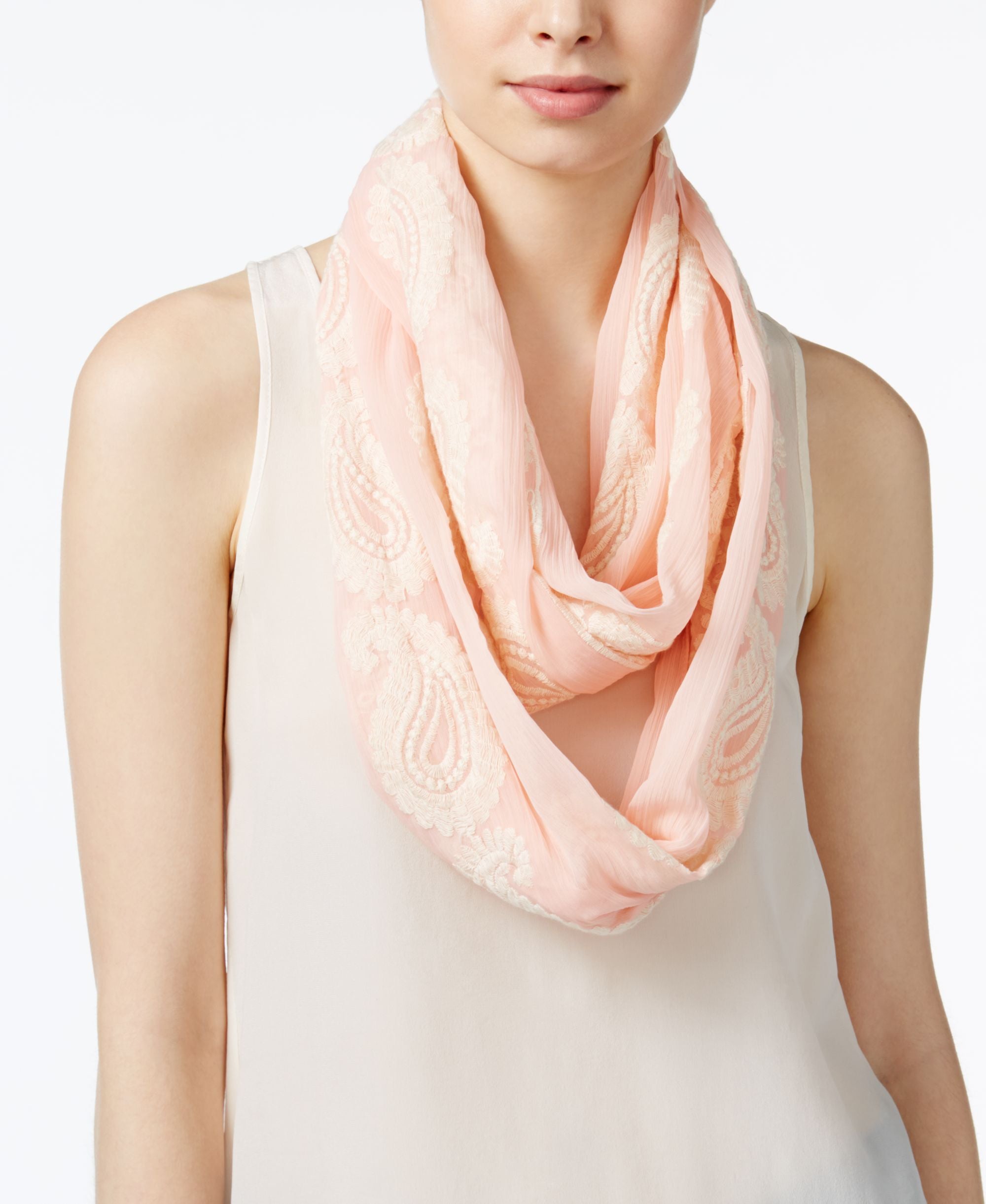 INC International Concepts Embroidered Infinity Scarf