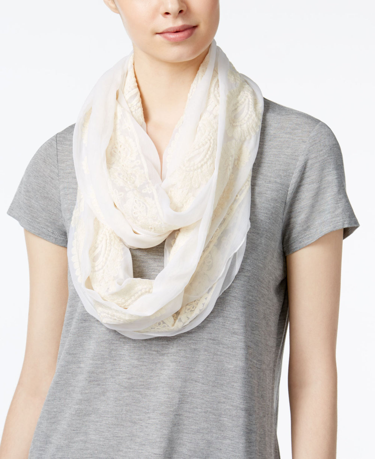 INC International Concepts Embroidered Infinity Scarf