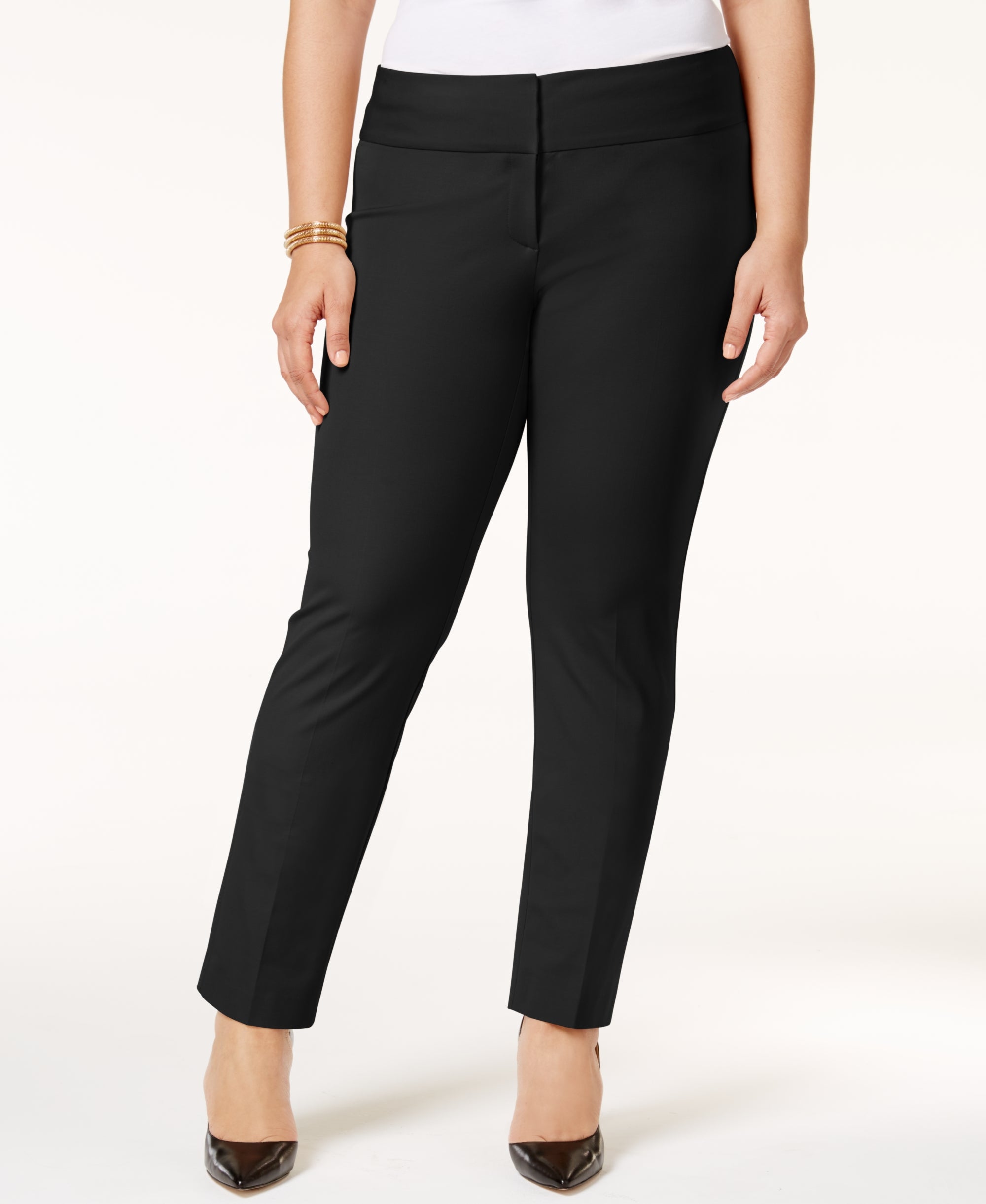 Plus & Petite Plus Size Slim Tummy-Control Pants