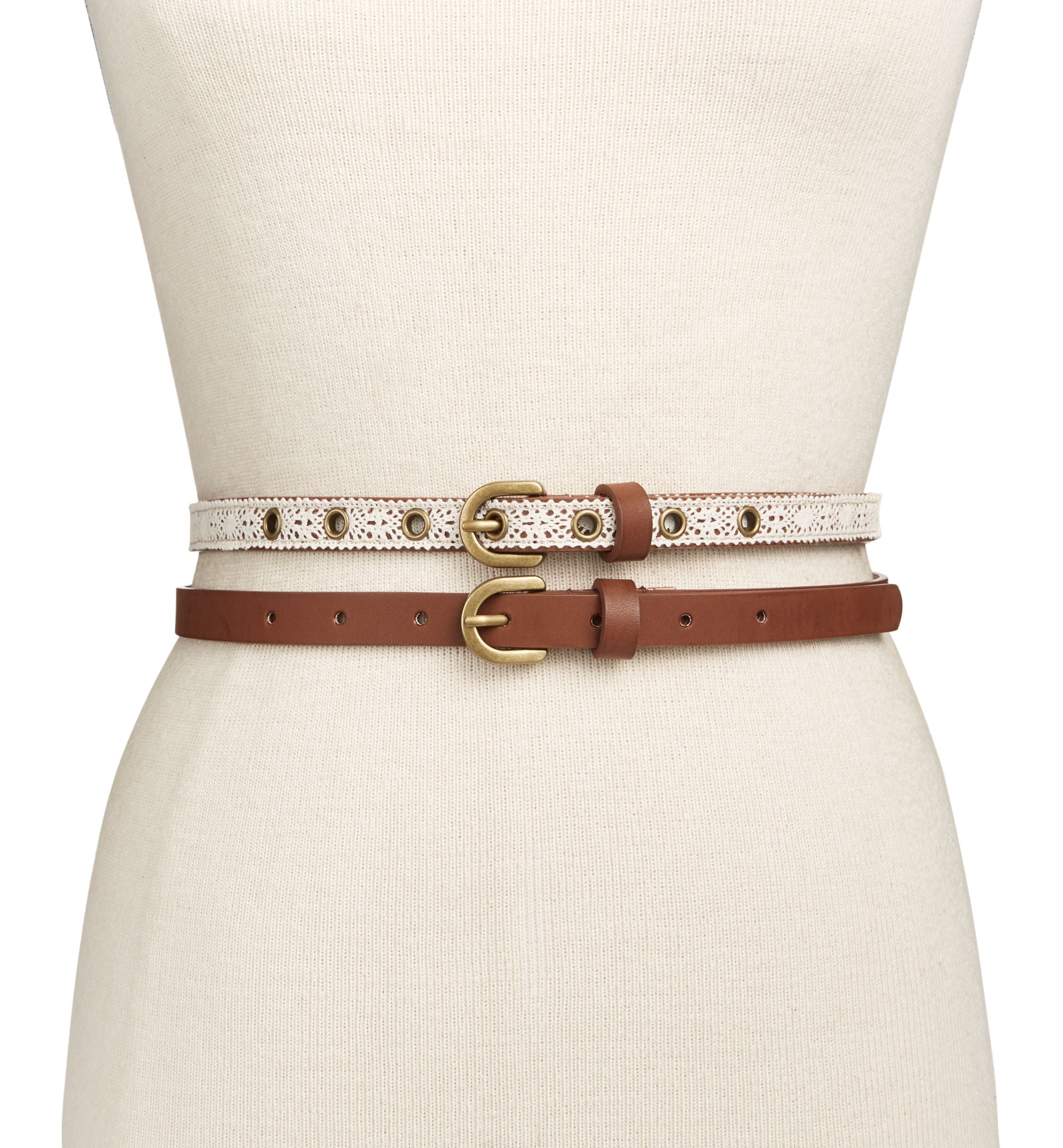 INC International Concepts Crochet 2 For 1 Belts