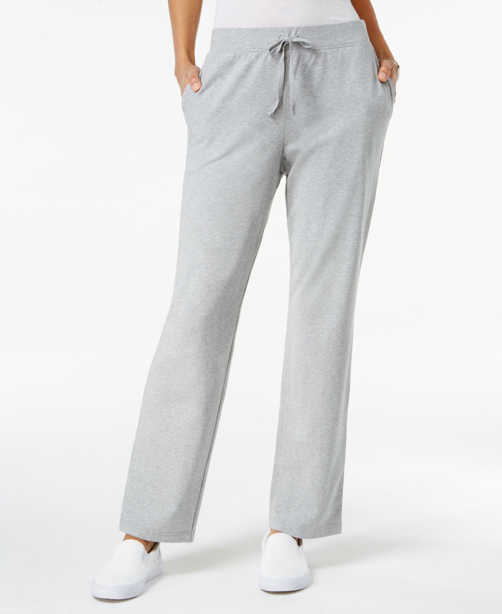 Plus Size Knit Drawstring Pants