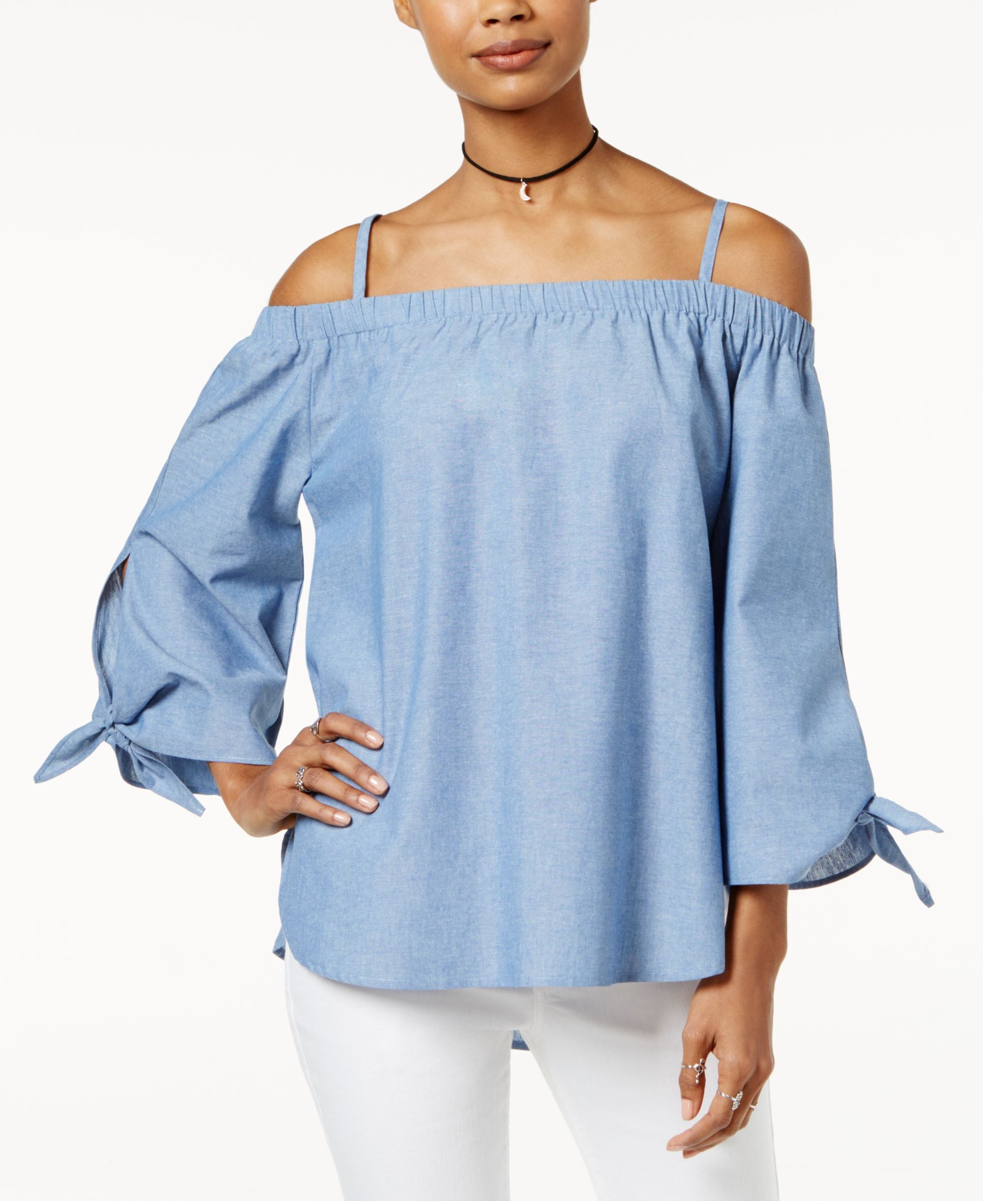 Juniors' Off-The-Shoulder Top