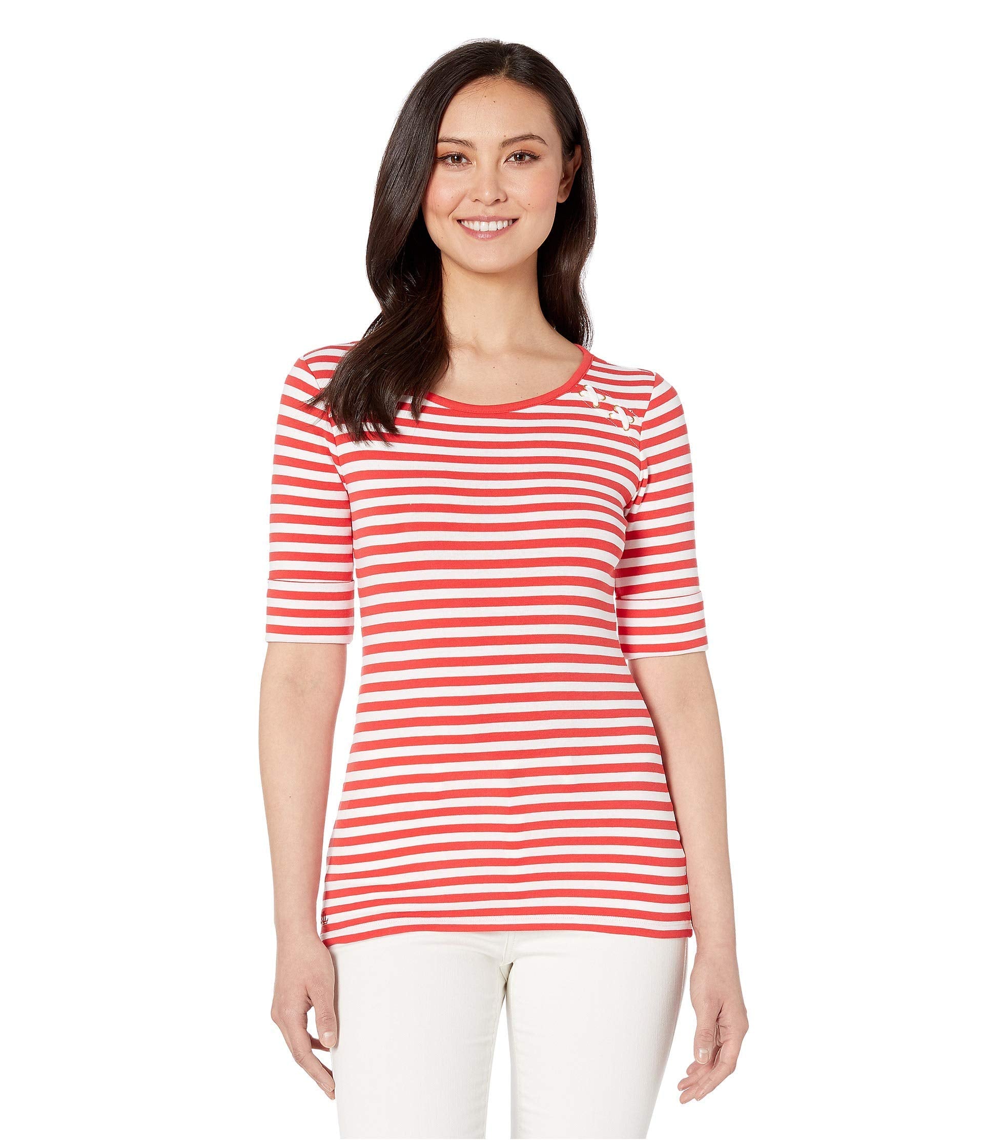 Lauren Ralph Lauren Lace Up Top