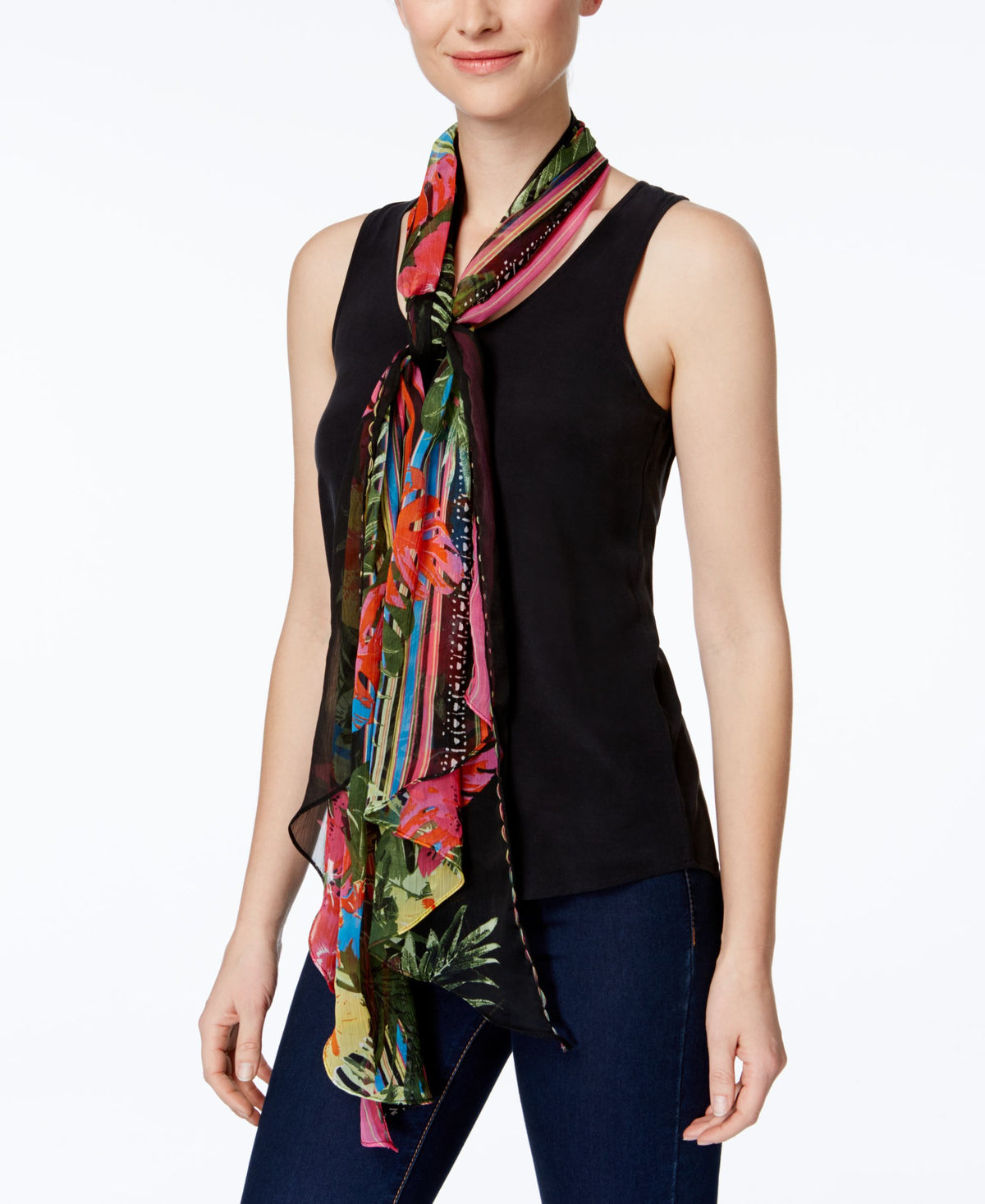 INC International Concepts Hibiscus Garden Scarf