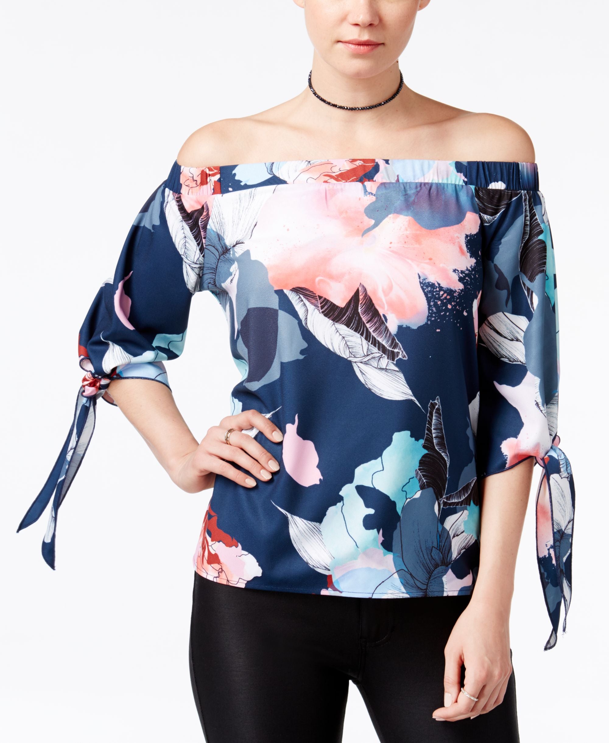 Bar III Off The Shoulder Top