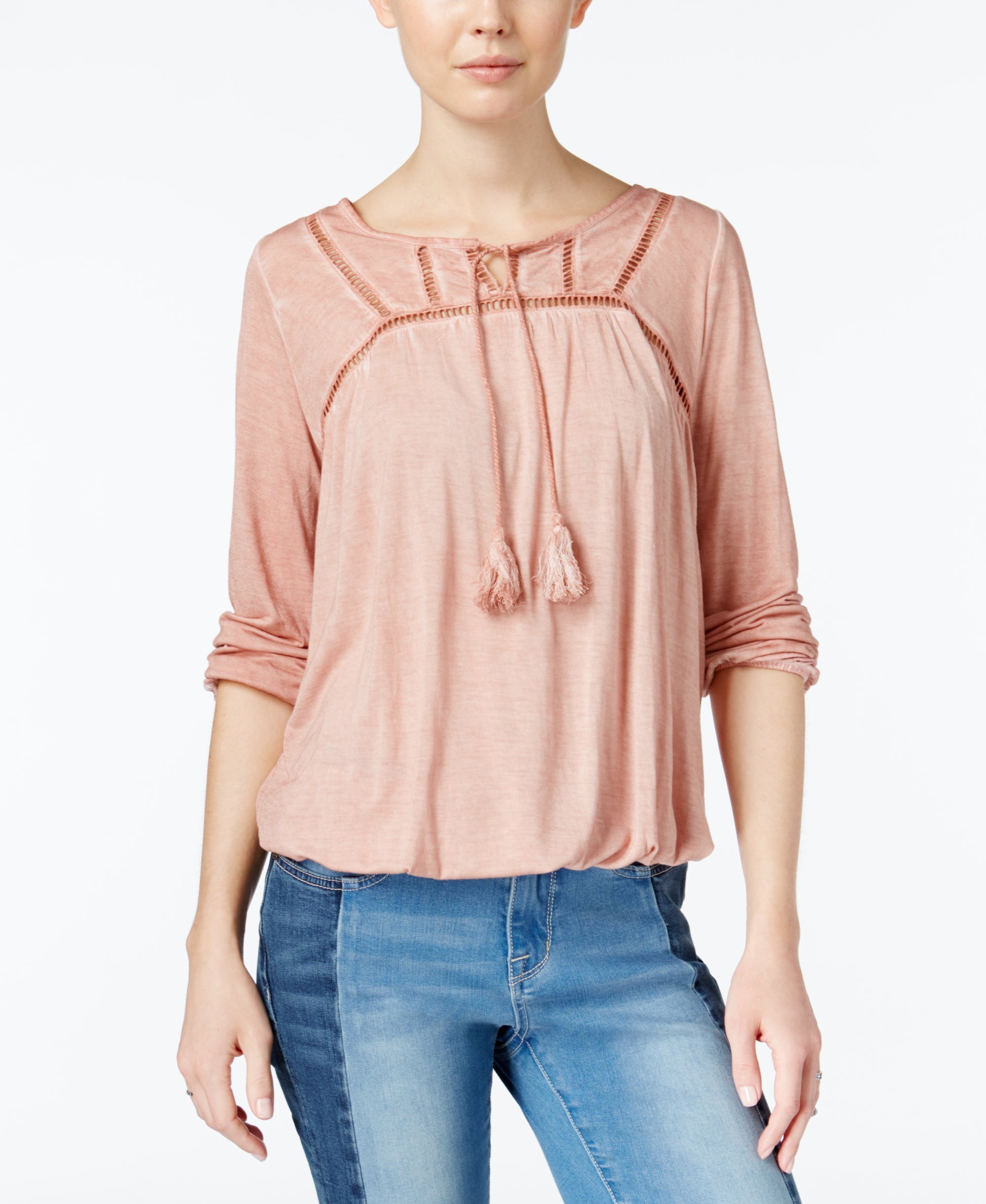 William Rast Carmen Peasant Top