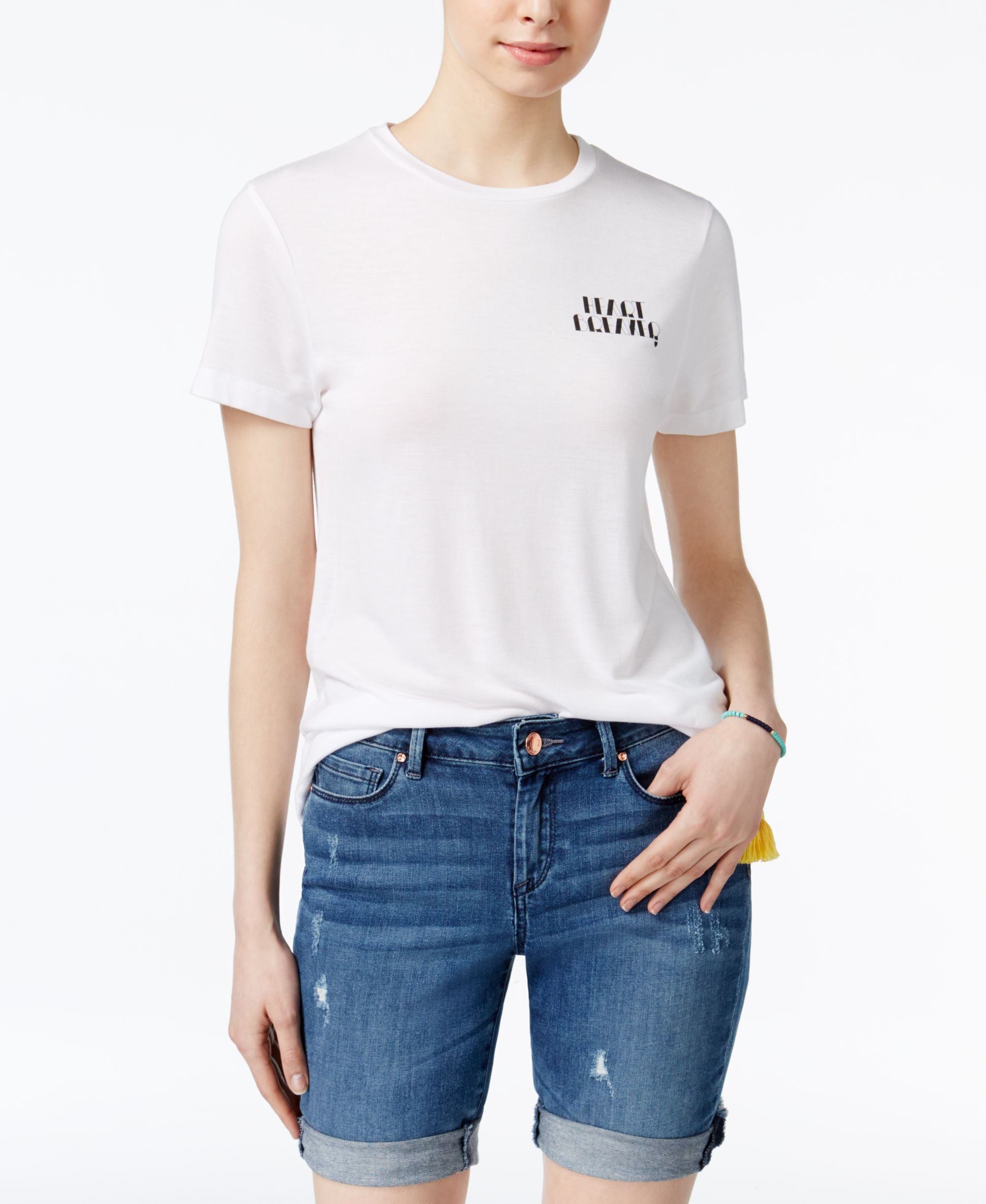 Rachel Rachel Roy Heart Breaker Graphic T-Shirt