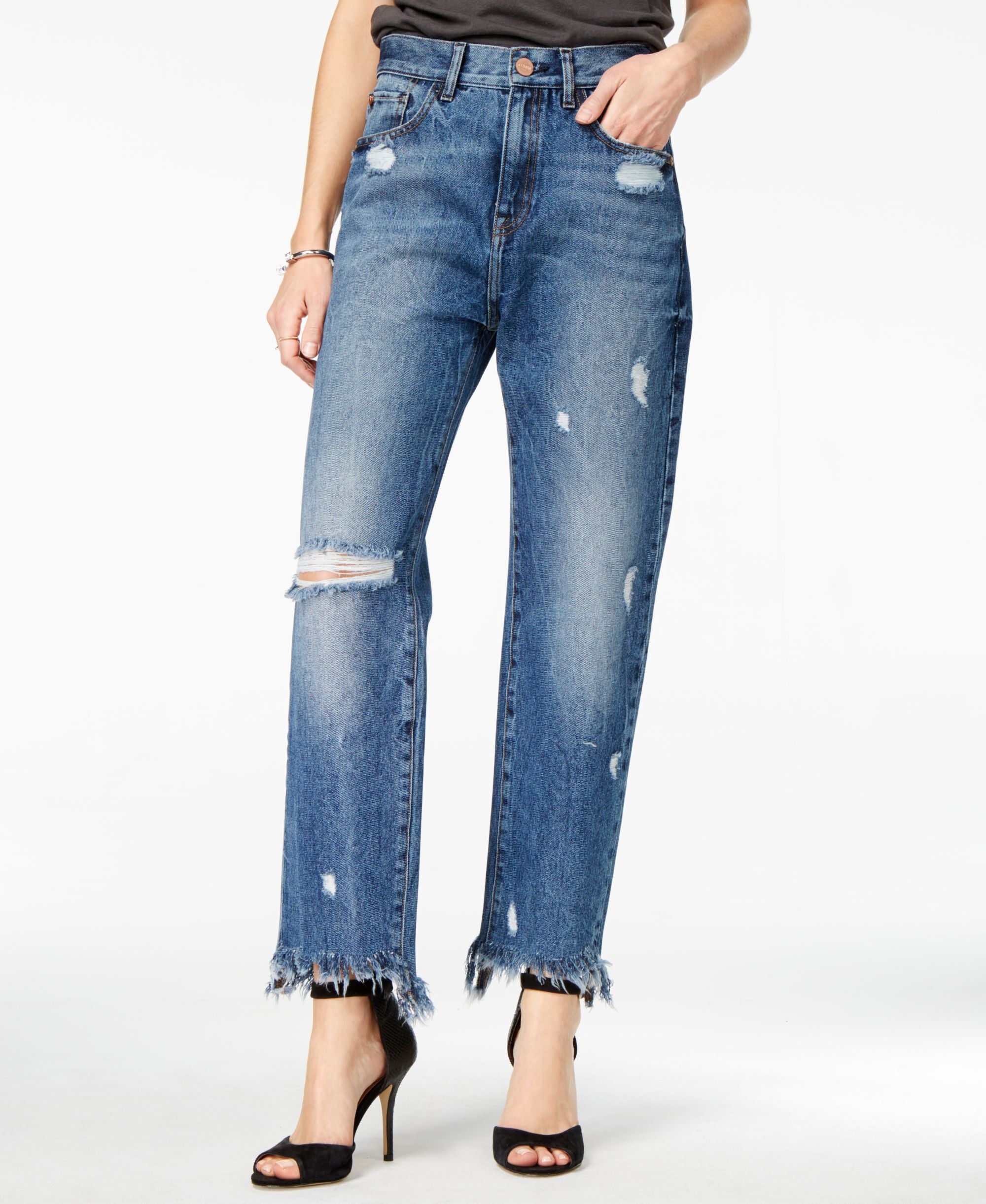 M1858 Frida Classic High Rise Straight Leg Jeans