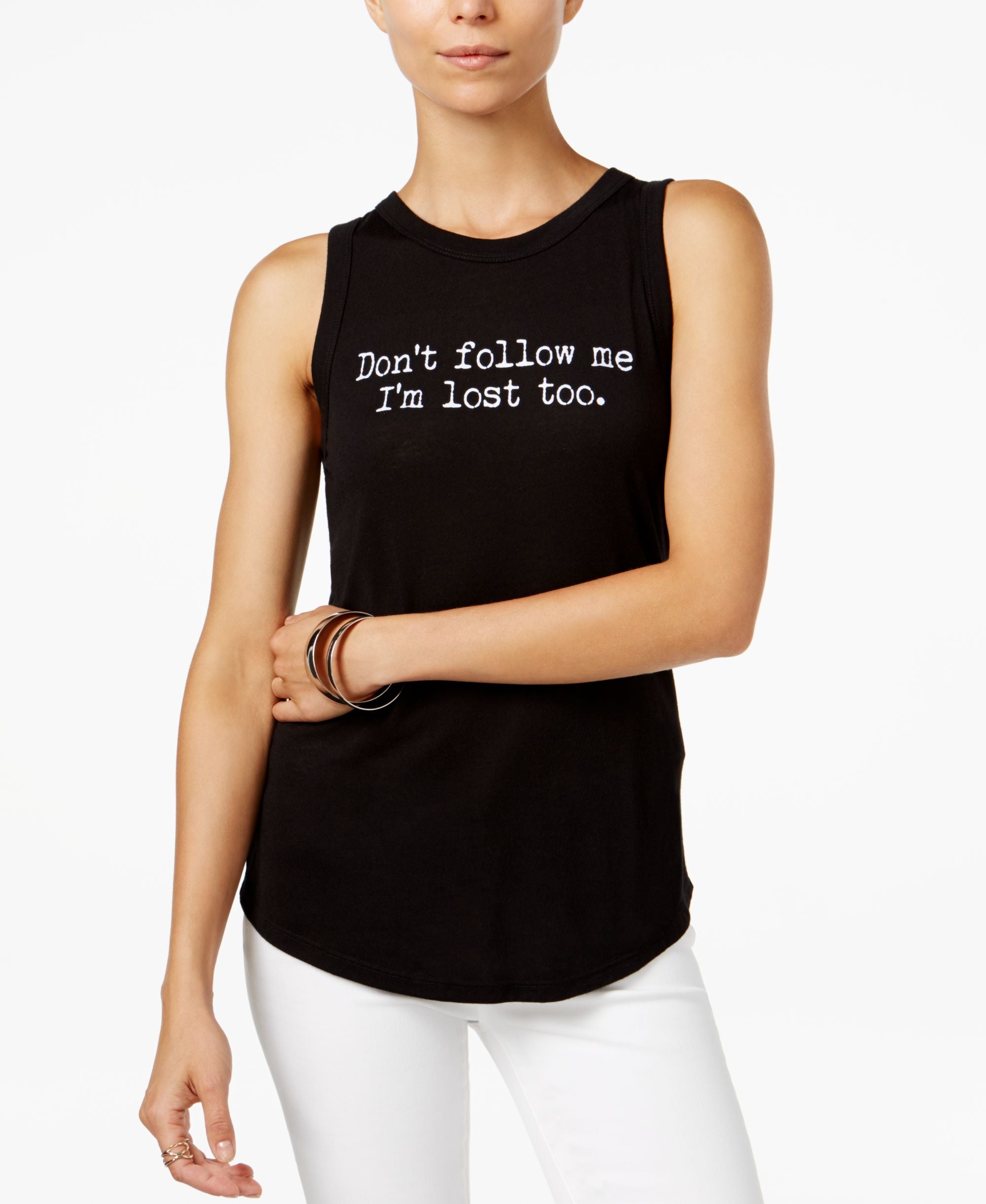 Carbon Copy Lost Cotton Graphic Tank Top