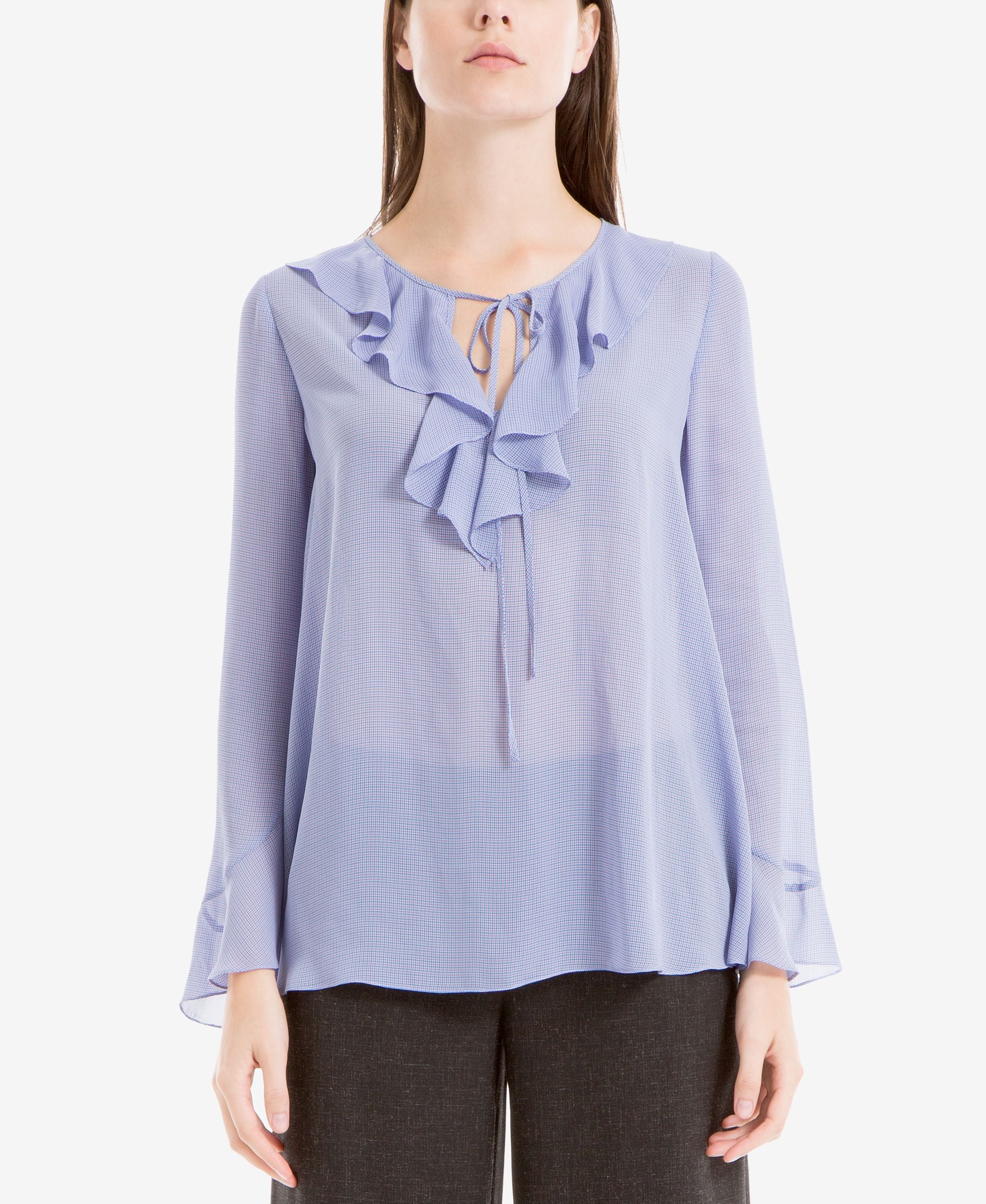 Max Studio London Ruffled Bell Sleeve Top