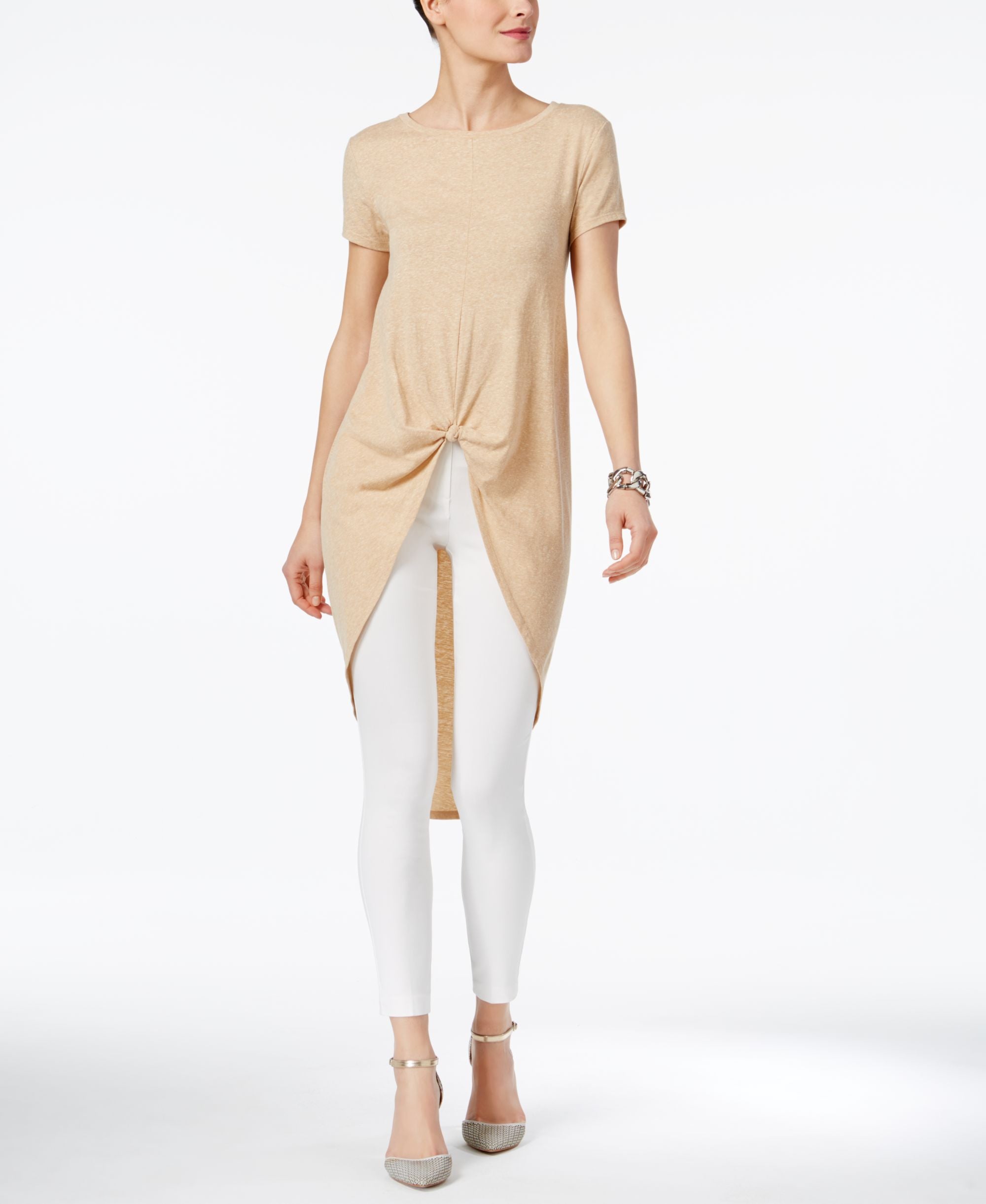 One A Knotted High Low Top