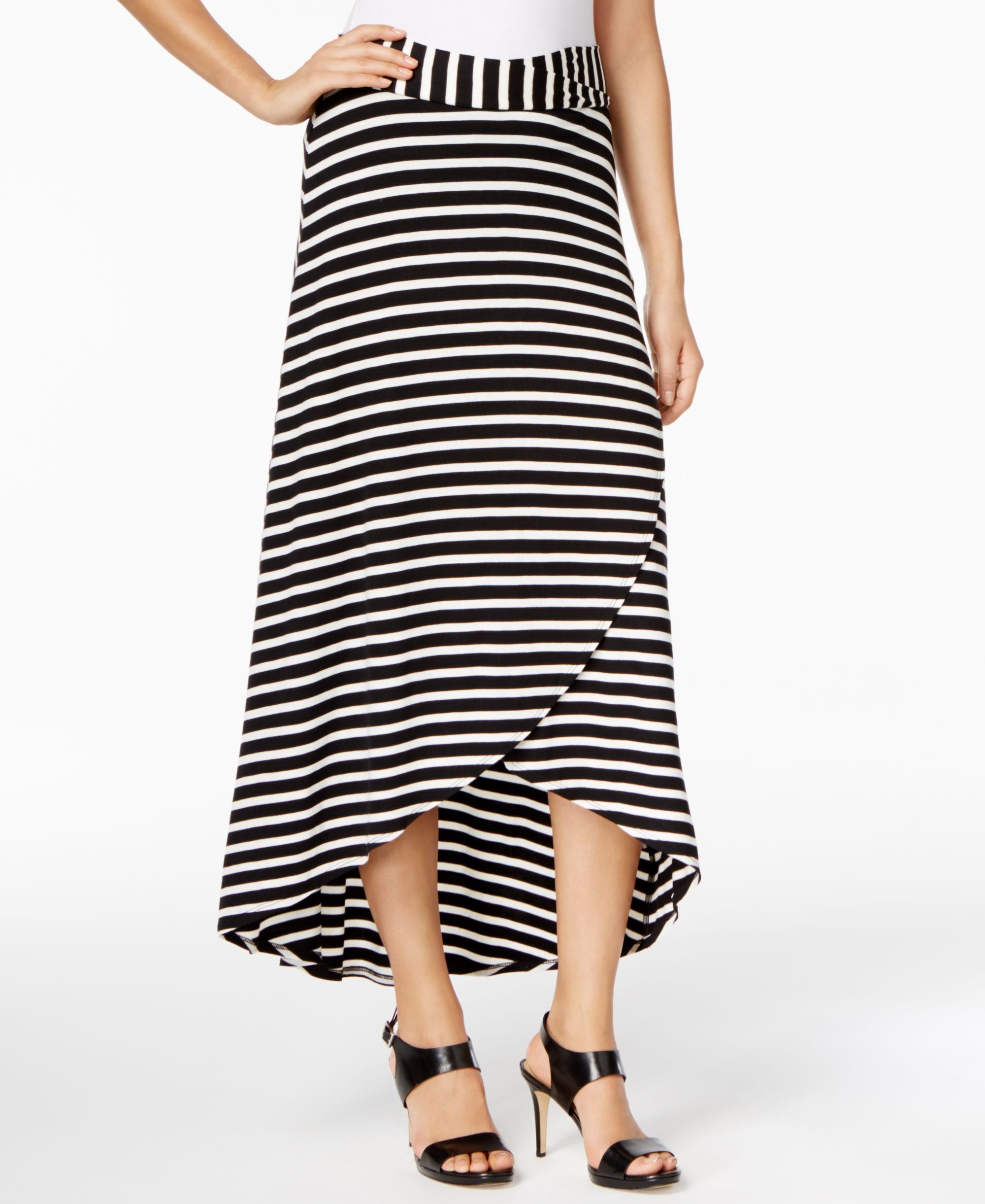 NY Collection Petite High Low Skirt
