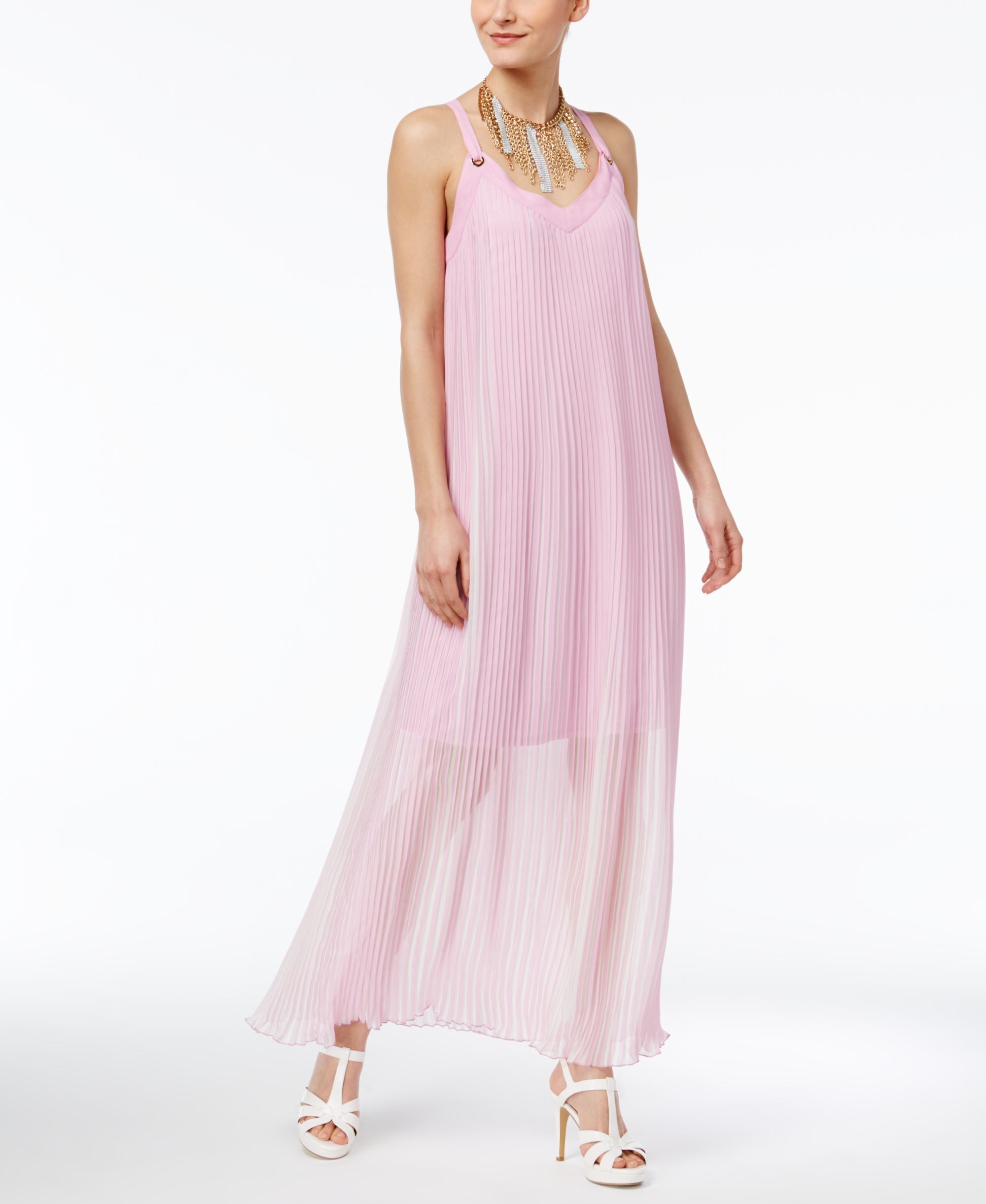 Thalia Sodi Pleated Maxi Dress