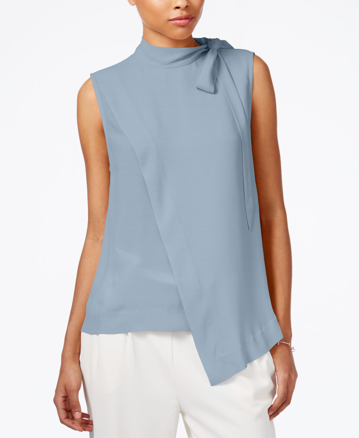 Rachel Rachel Roy Mock Neck Asymmetrical Top