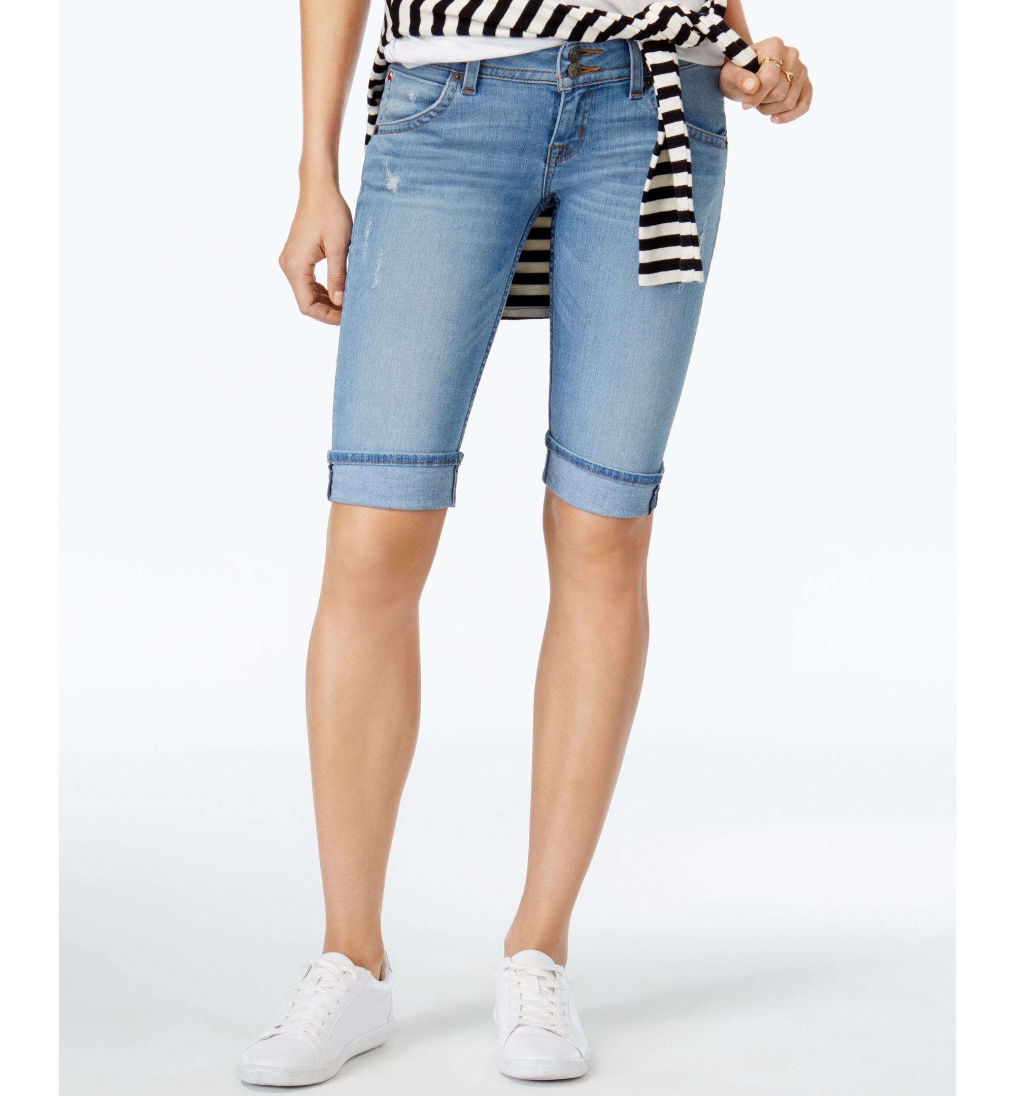 Hudson Jeans Palerme Ripped Bermuda Shorts