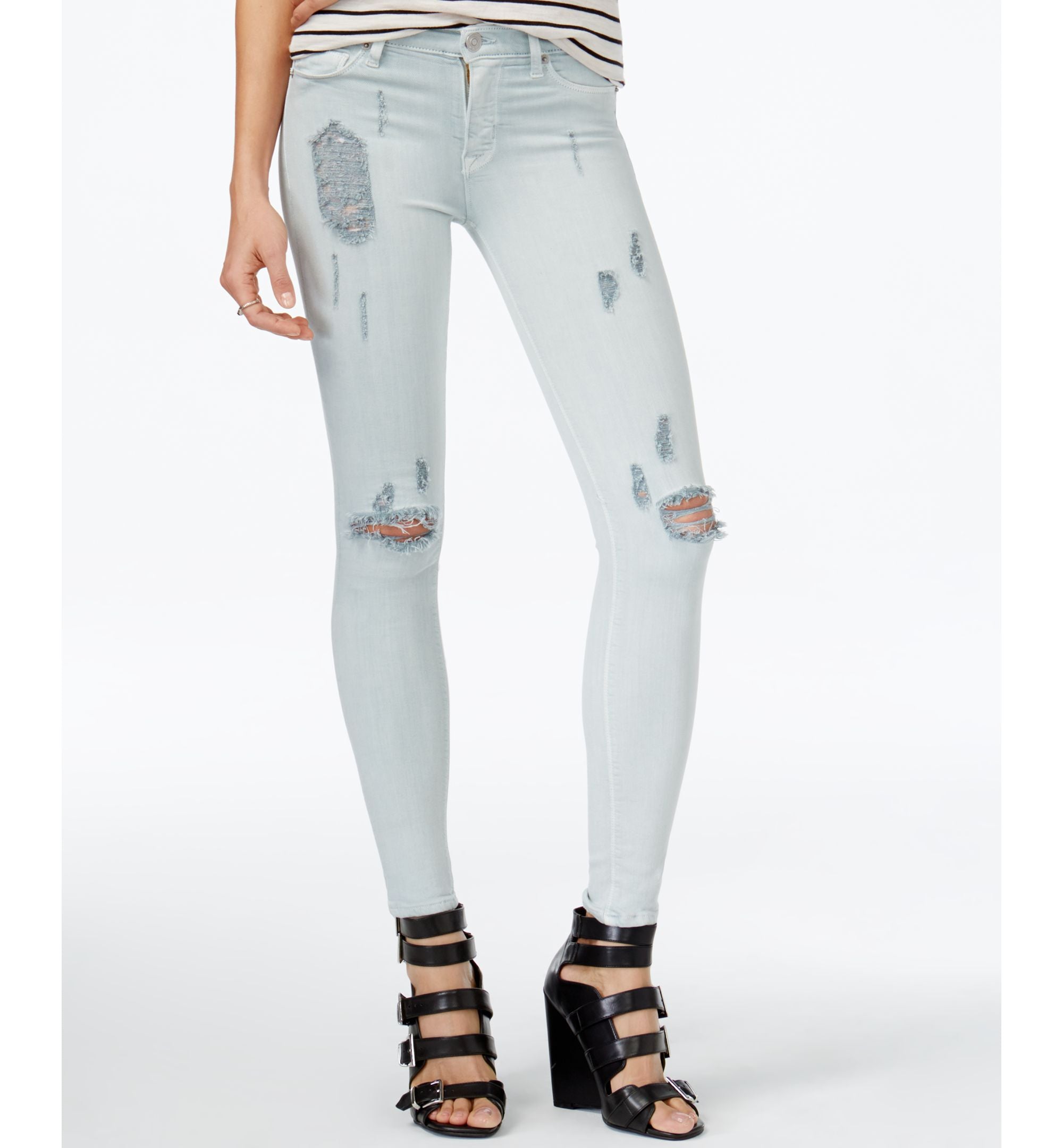 Hudson Nico Ripped Skinny Jeans