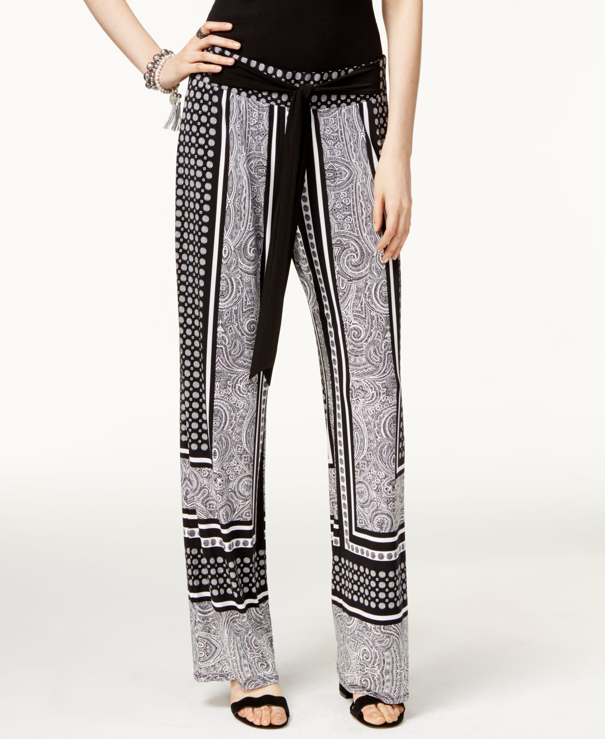 Petite Printed Soft Pants