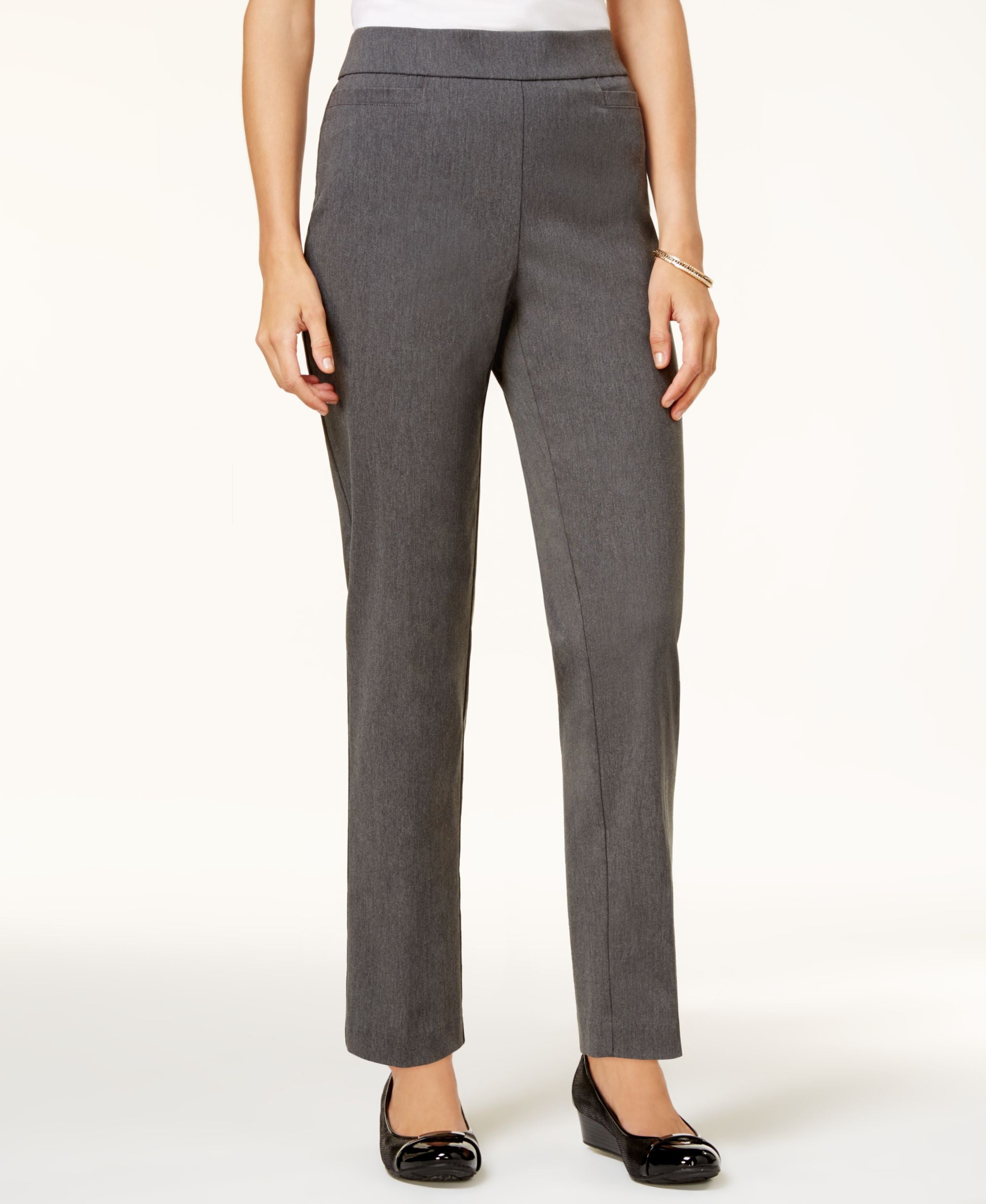 Alfred Dunner Classics Allure Pull On Slim Leg Pants