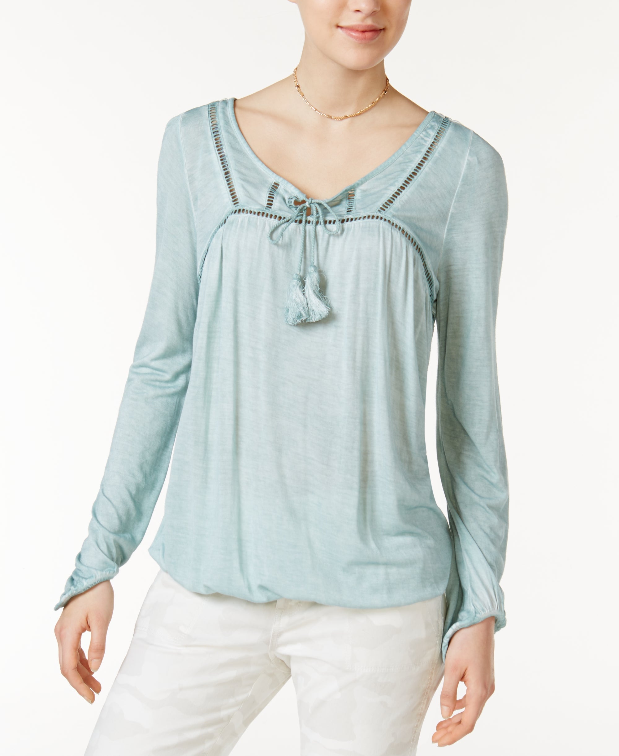 William Rast Carmen Peasant Top