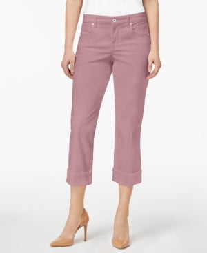 Petite Curvy Cuffed Capri Jeans