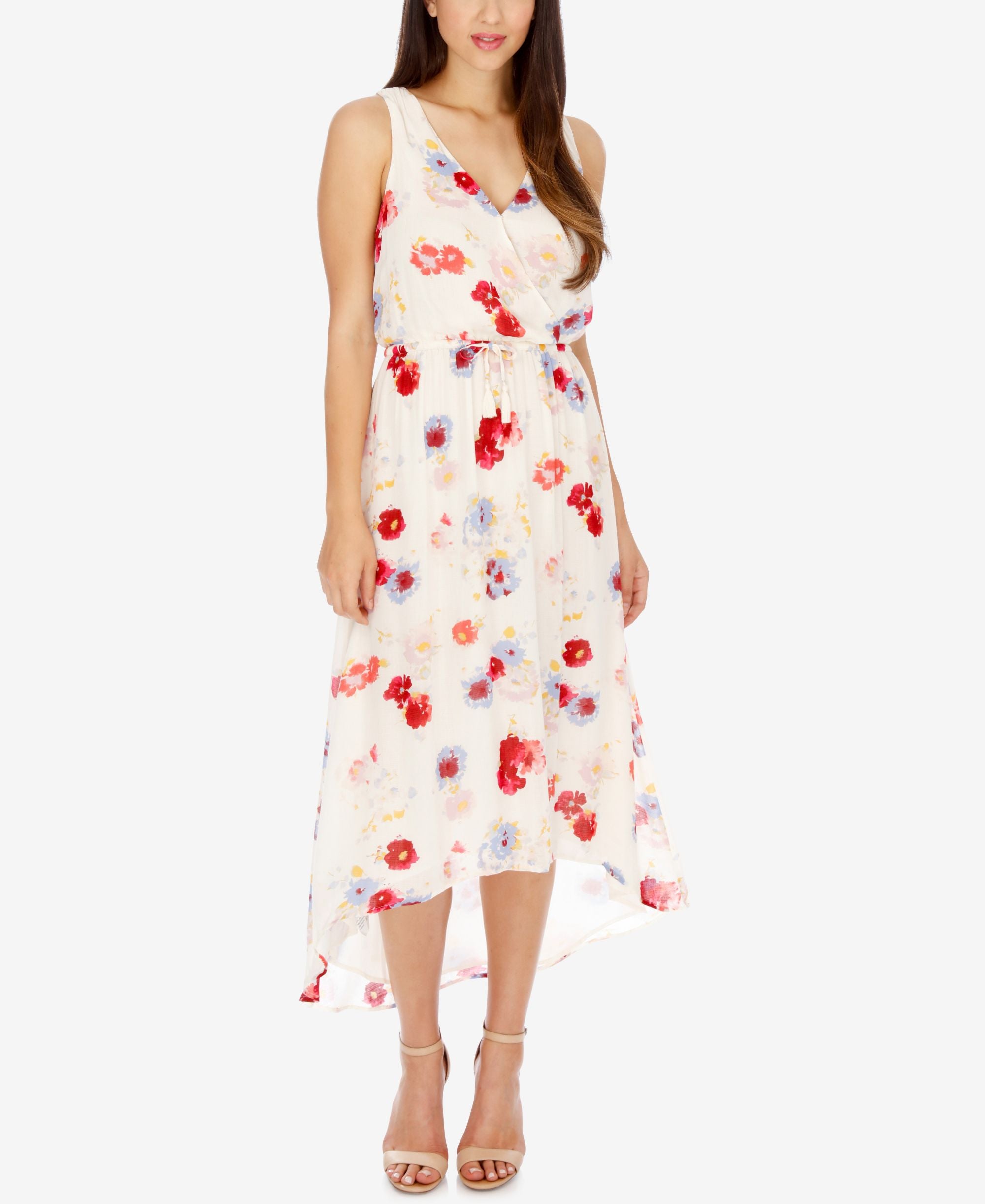 Lucky Brand High Low Floral Print Dress