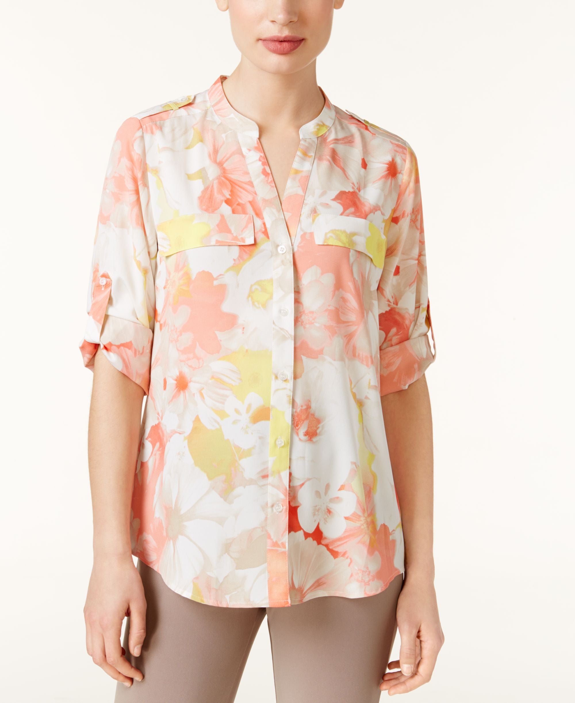 Calvin Klein Printed Utility Shirt