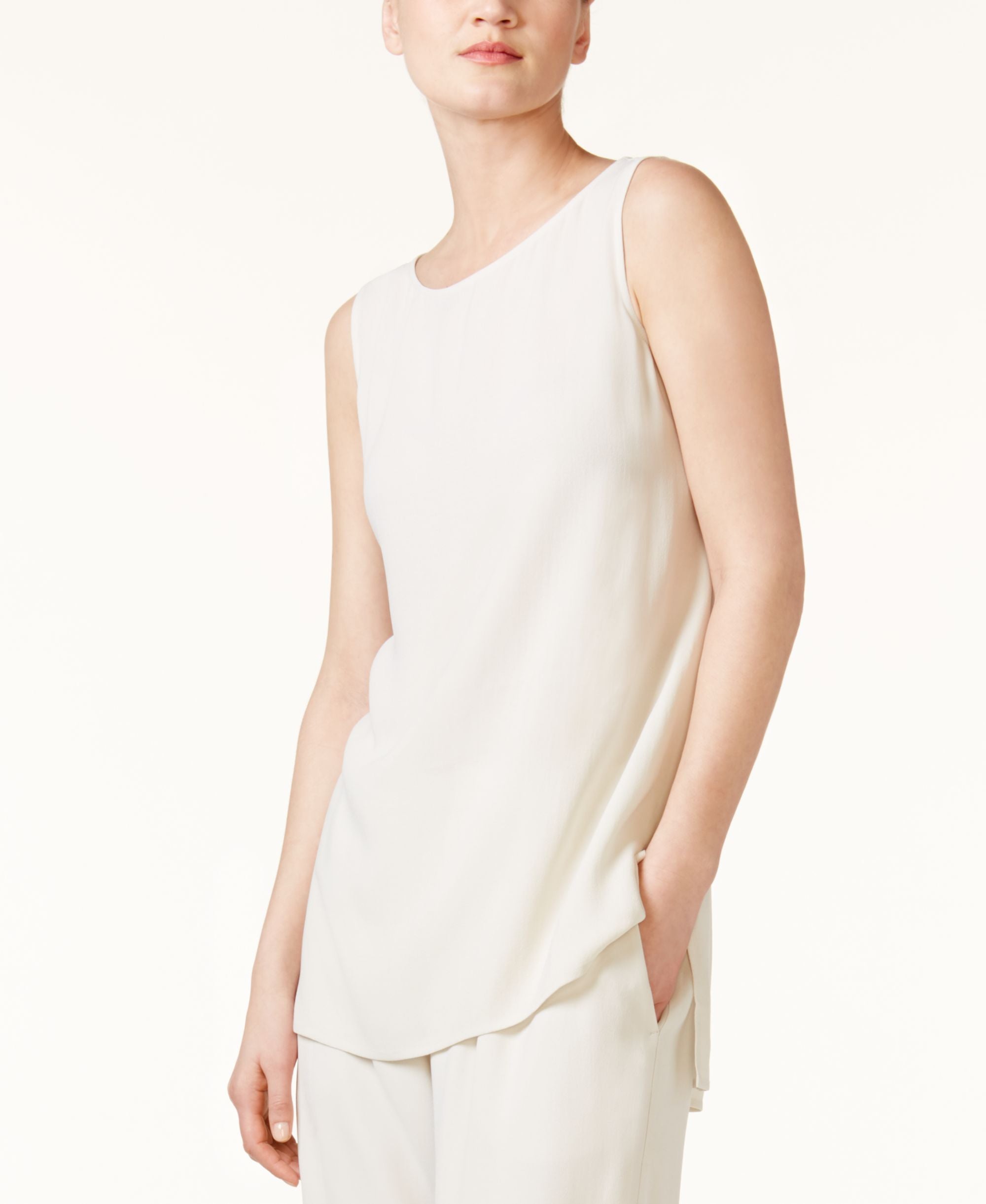 Eileen Fisher System Silk High Low Tunic