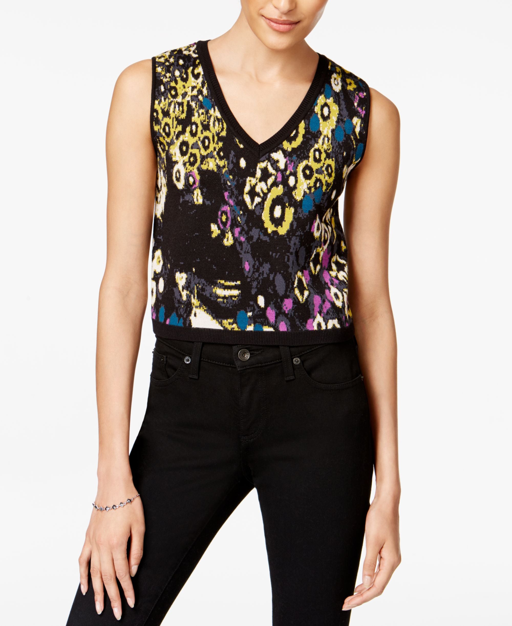 Rachel Rachel Roy Printed Crop Top