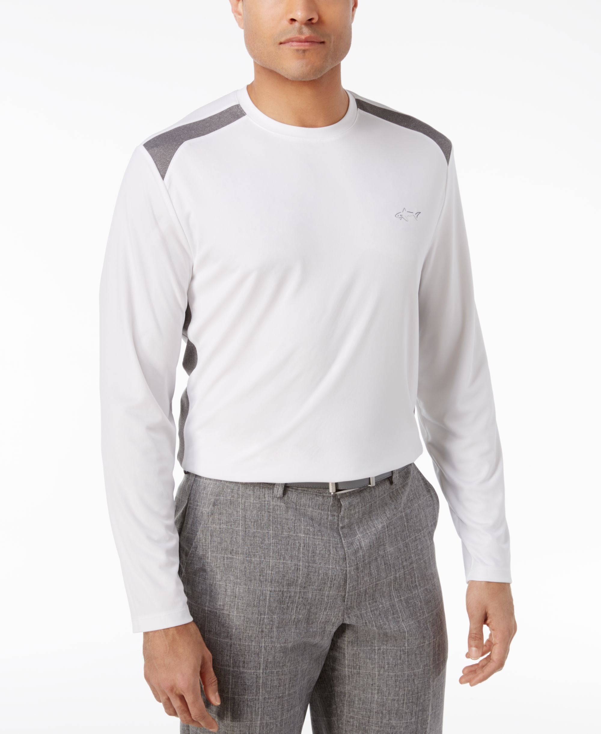 Men's Pieced Performance Long-Sleeve T-Shirt