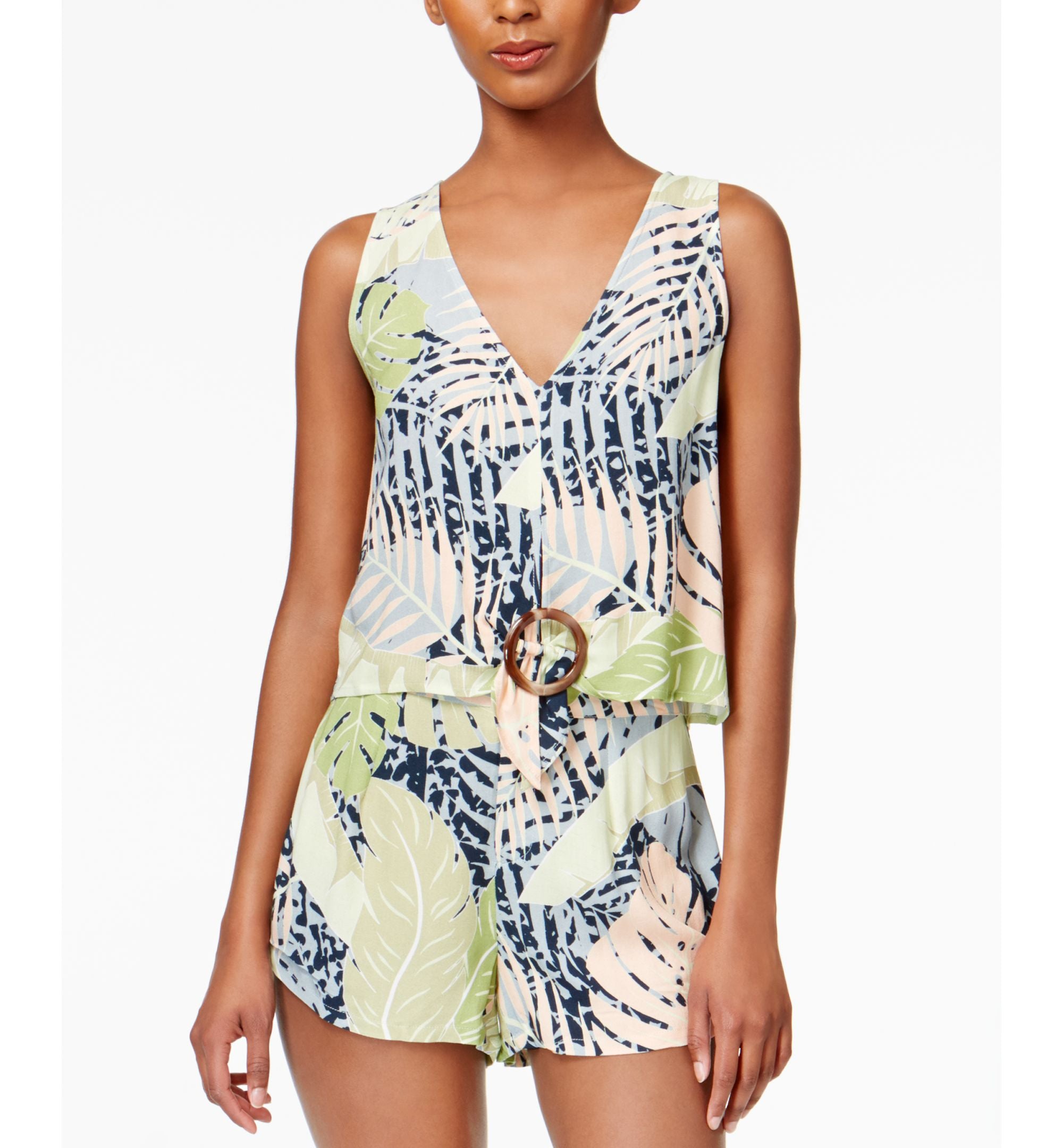 Minkpink Aloha Printed Crop Top