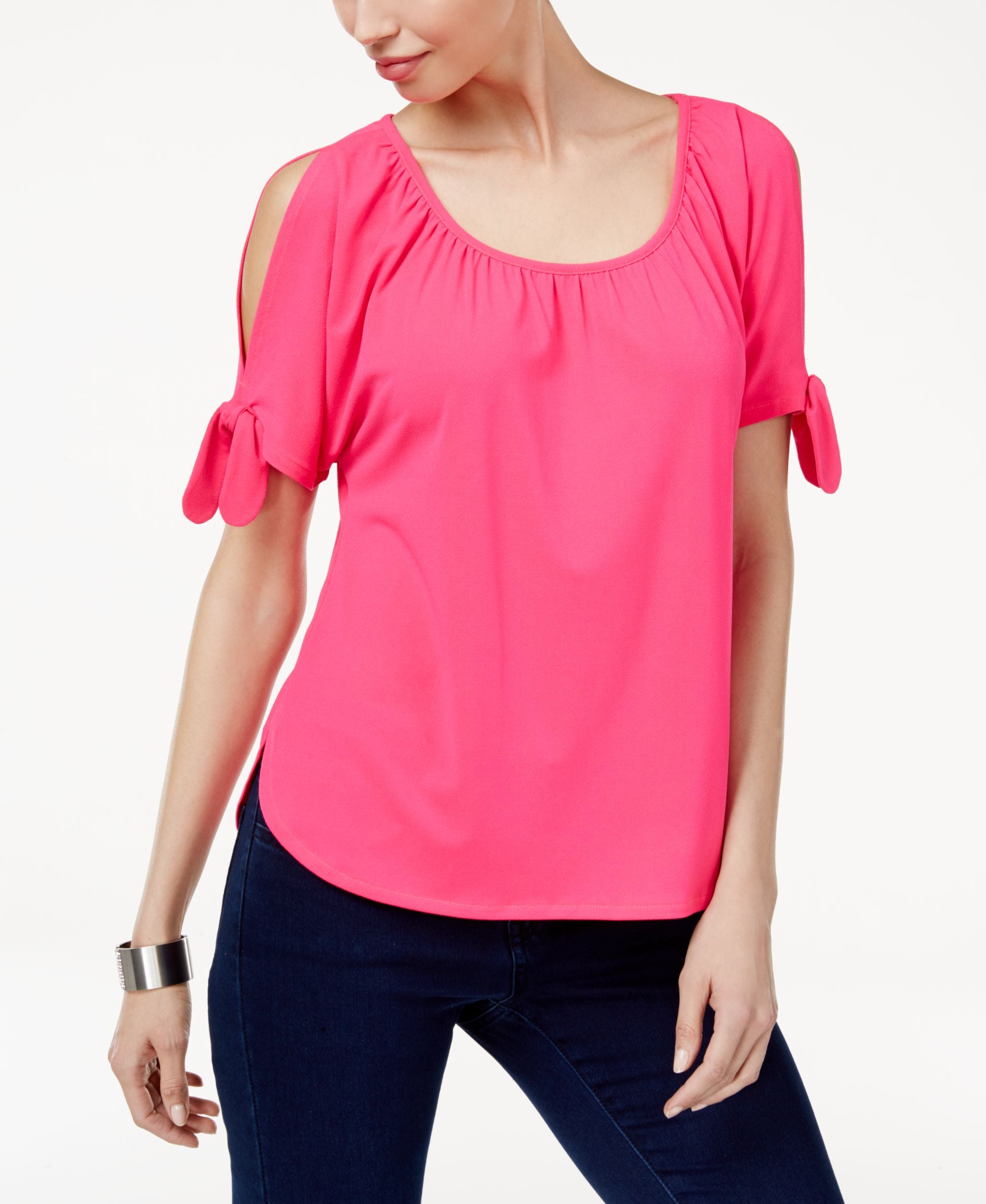 INC International Concepts Cold Shoulder T-Shirt