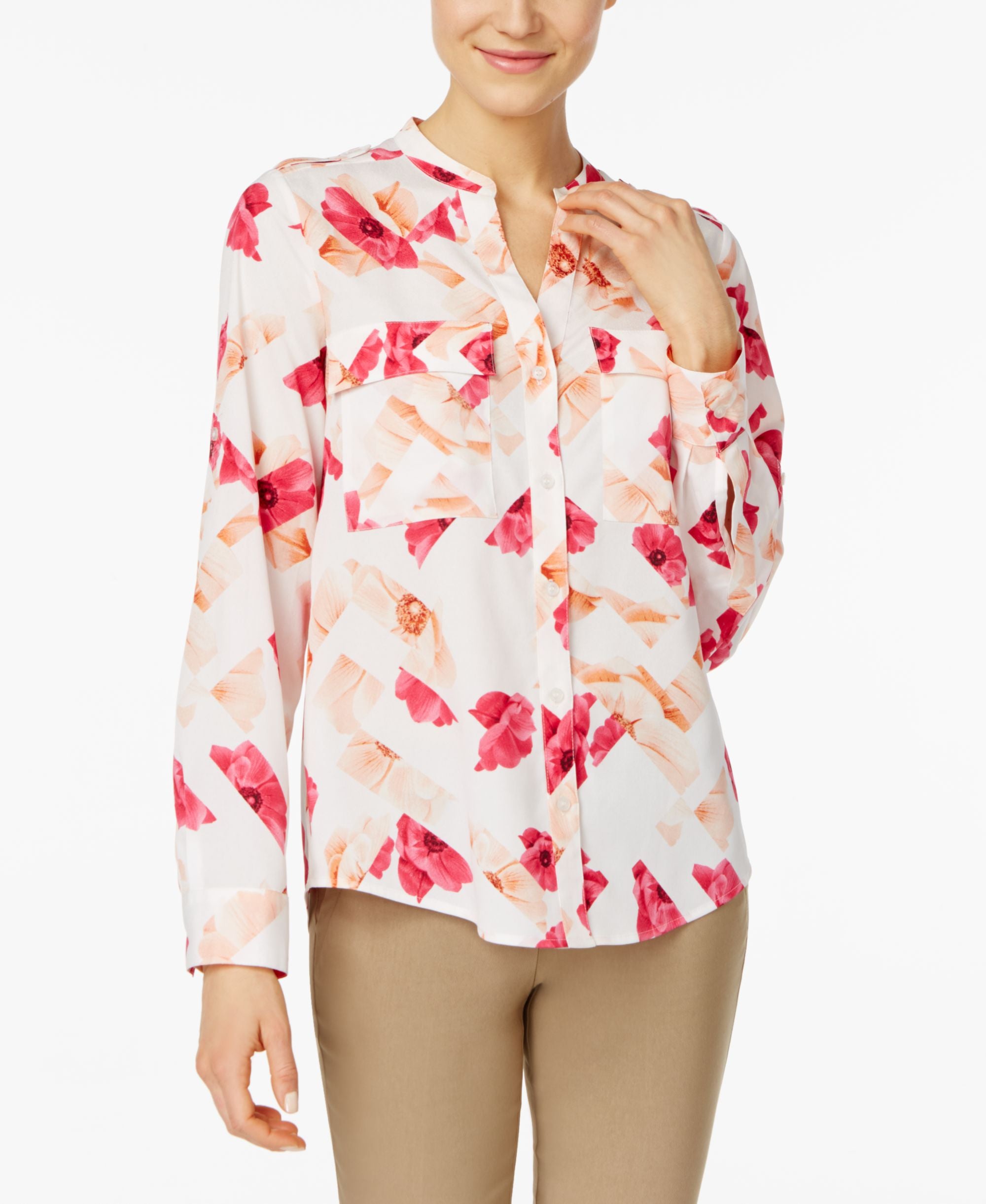Calvin Klein Floral Print Shirt