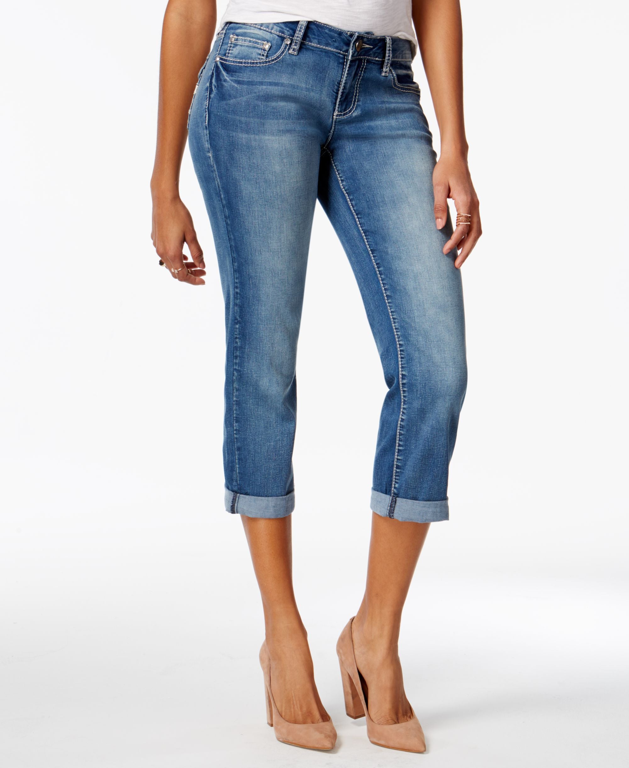 Project Indigo Juniors Embellished Straight Leg Jeans