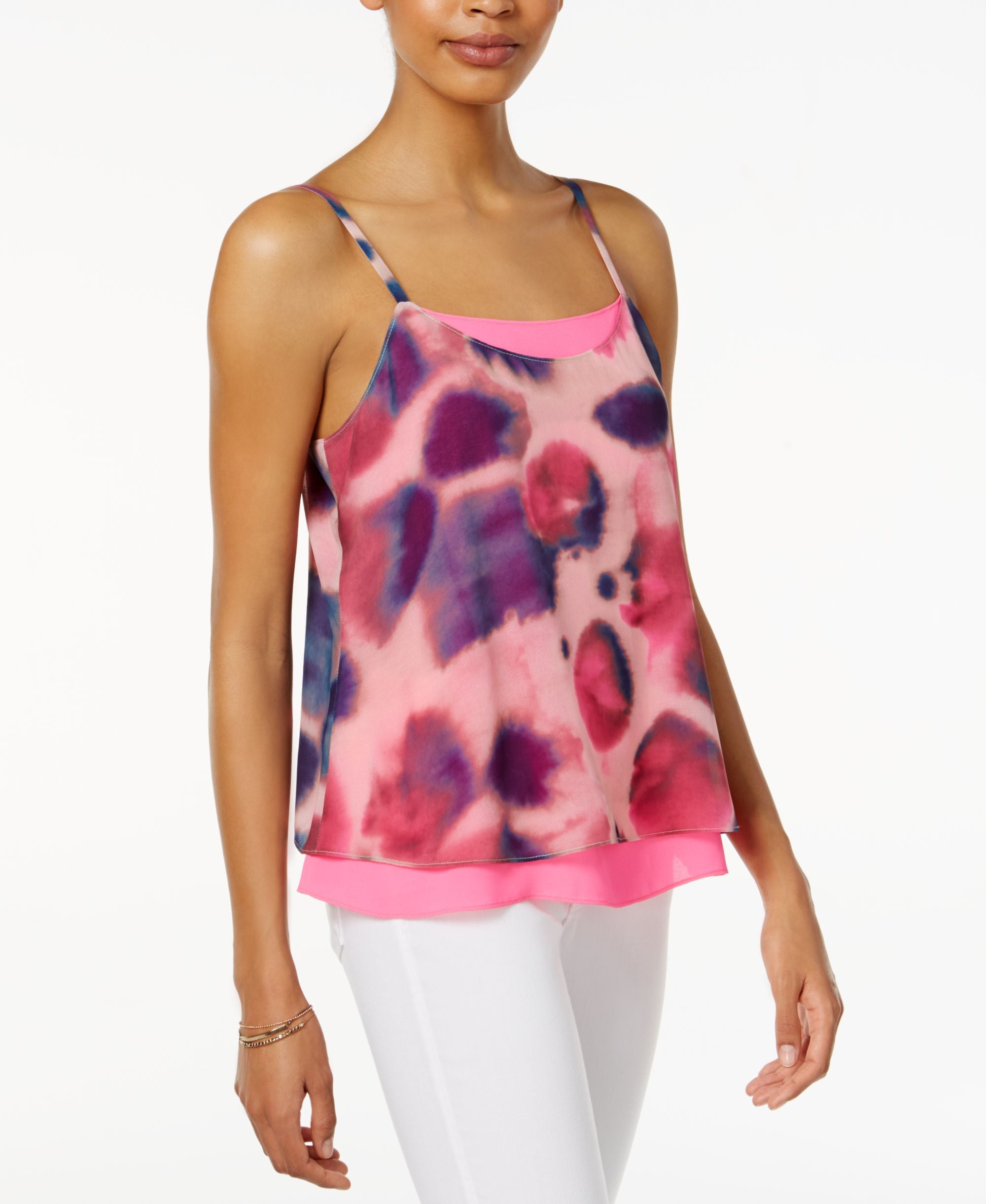 Rachel Rachel Roy Lace Trim Layered Camisole